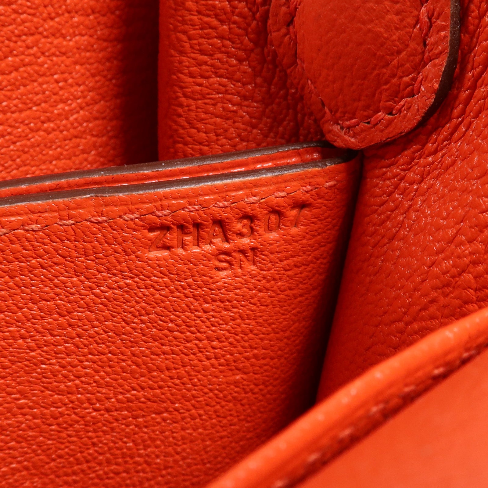 HERMES Evercolor皮革Mini Roulis金扣肩背袋Cuivre/Capucine