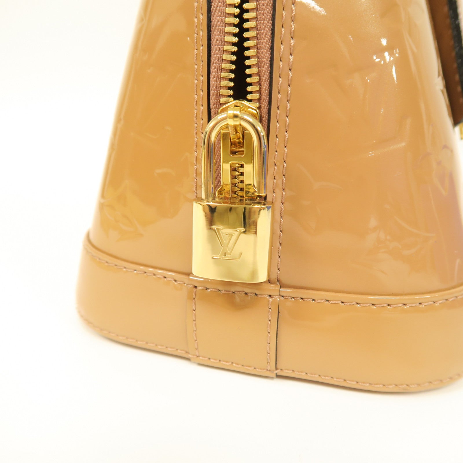 LOUIS VUITTON **【激減優惠】Vernis Alma PM金扣手挽袋啡色