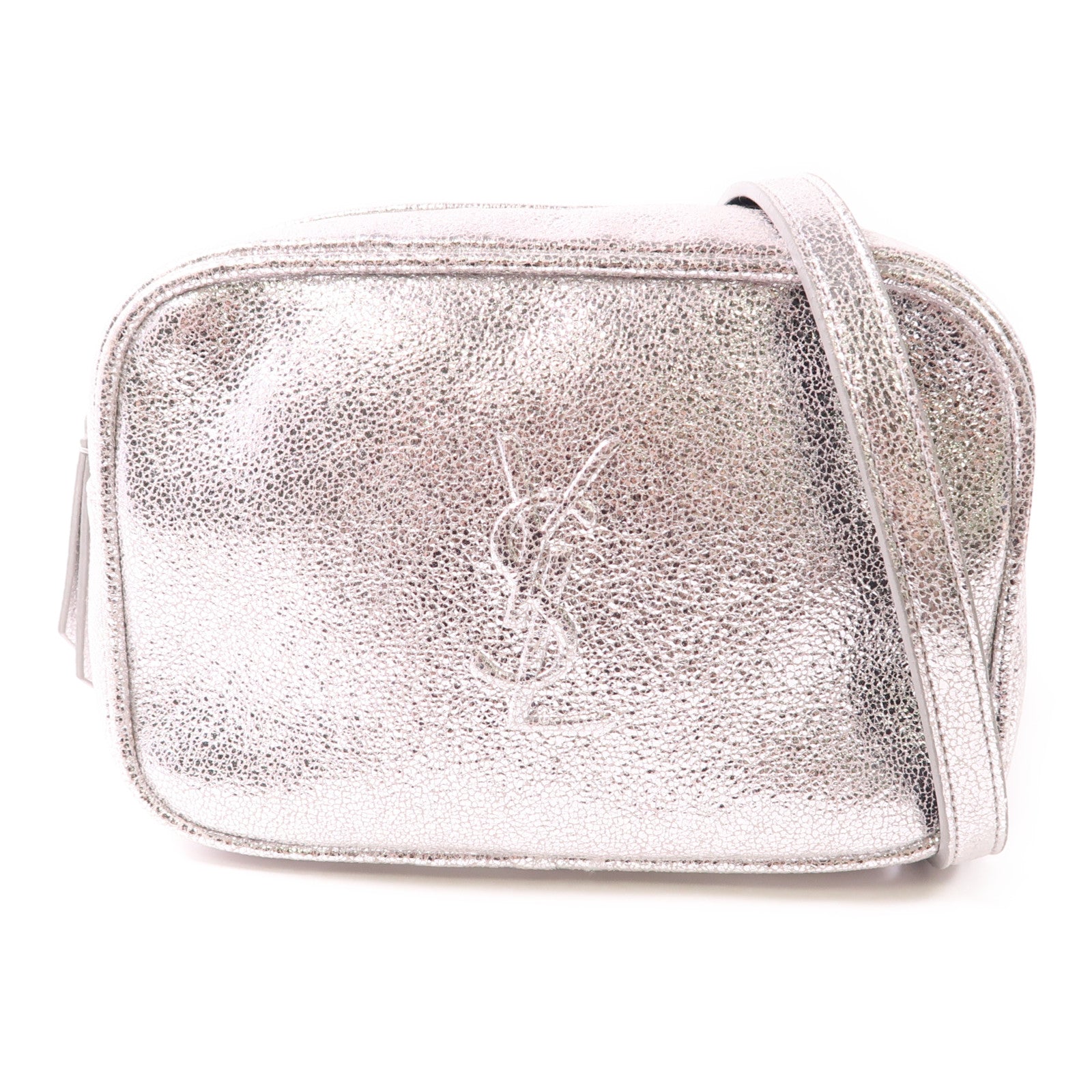 YVES SAINT LAURENT 皮革Waist Bag銀扣腰包