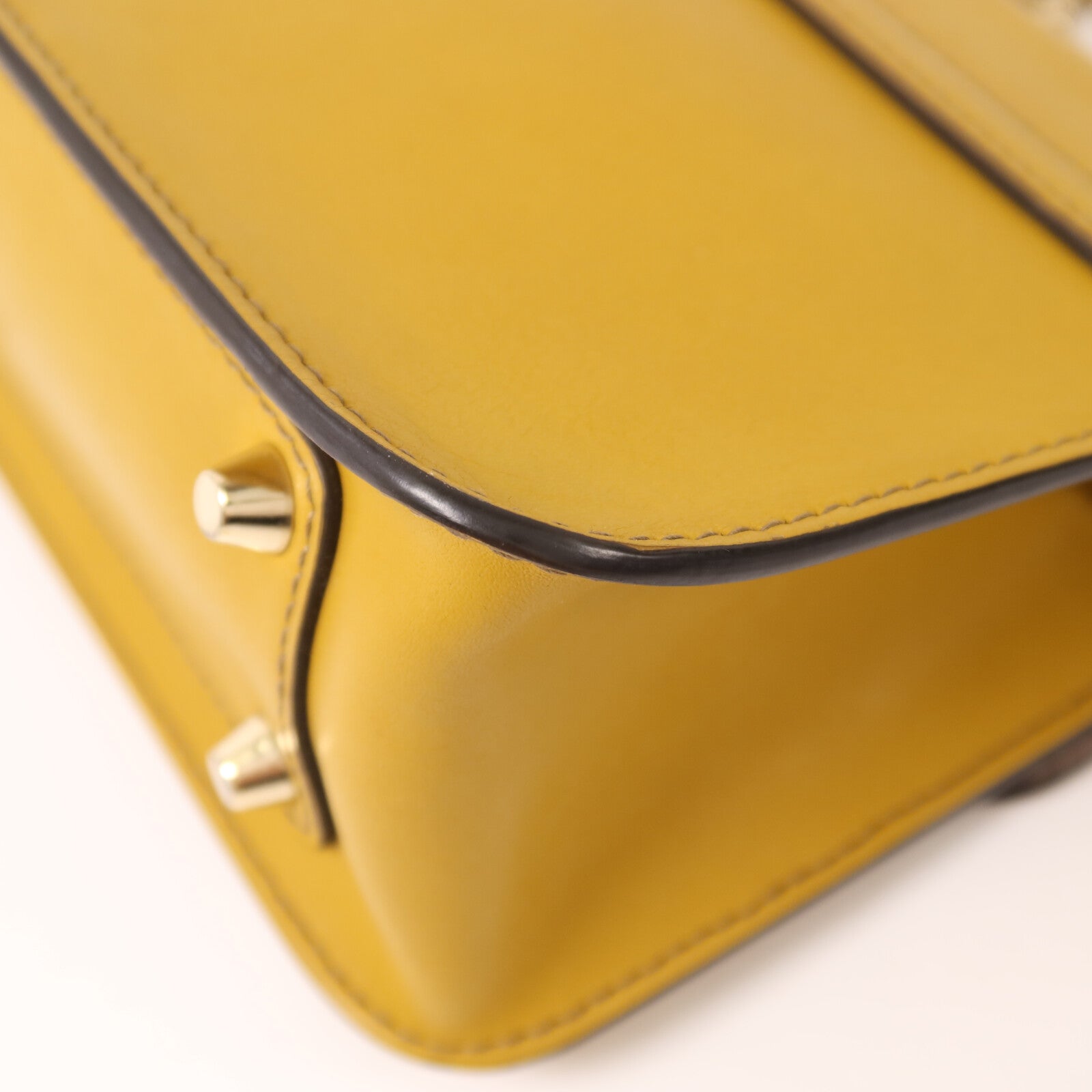 Furla 牛皮皮革Chain Shoulder鏈帶肩背袋