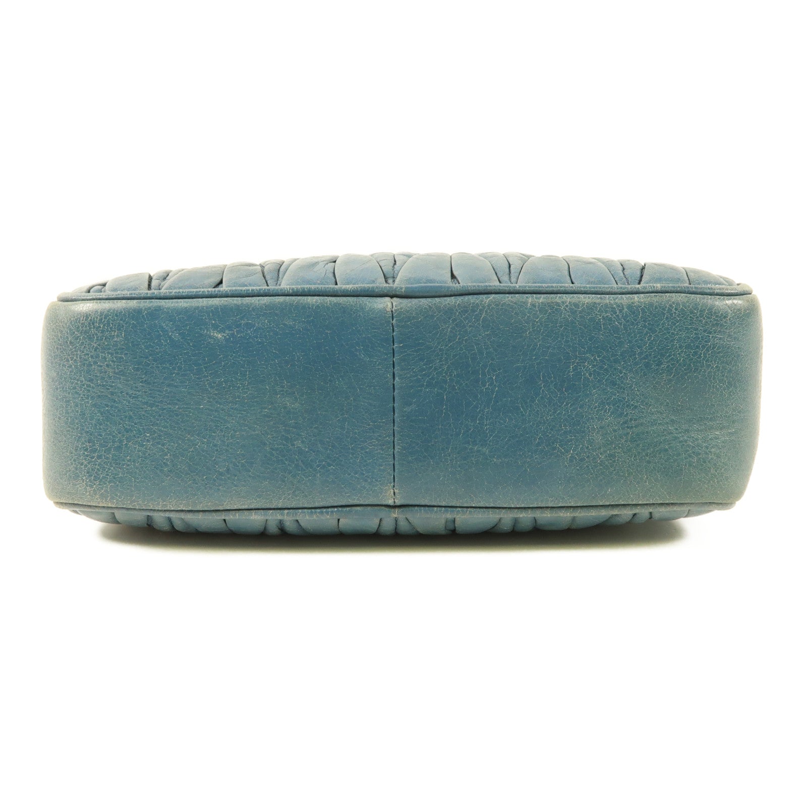 Miu Miu 牛皮皮革Shoulder Bag銀扣肩背袋