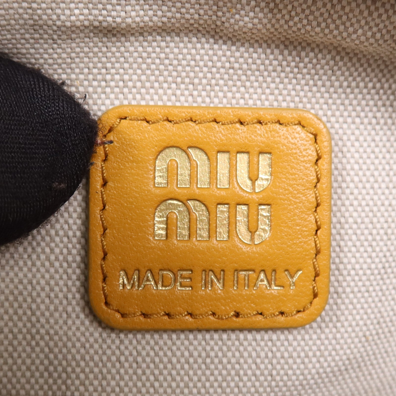 Miu Miu 麂皮皮革Shoulder Pouch金扣肩背袋