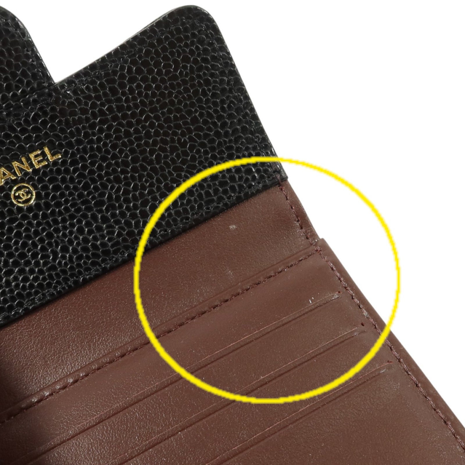 CHANEL 牛皮皮革Classic Trifold Wallet金扣錢包