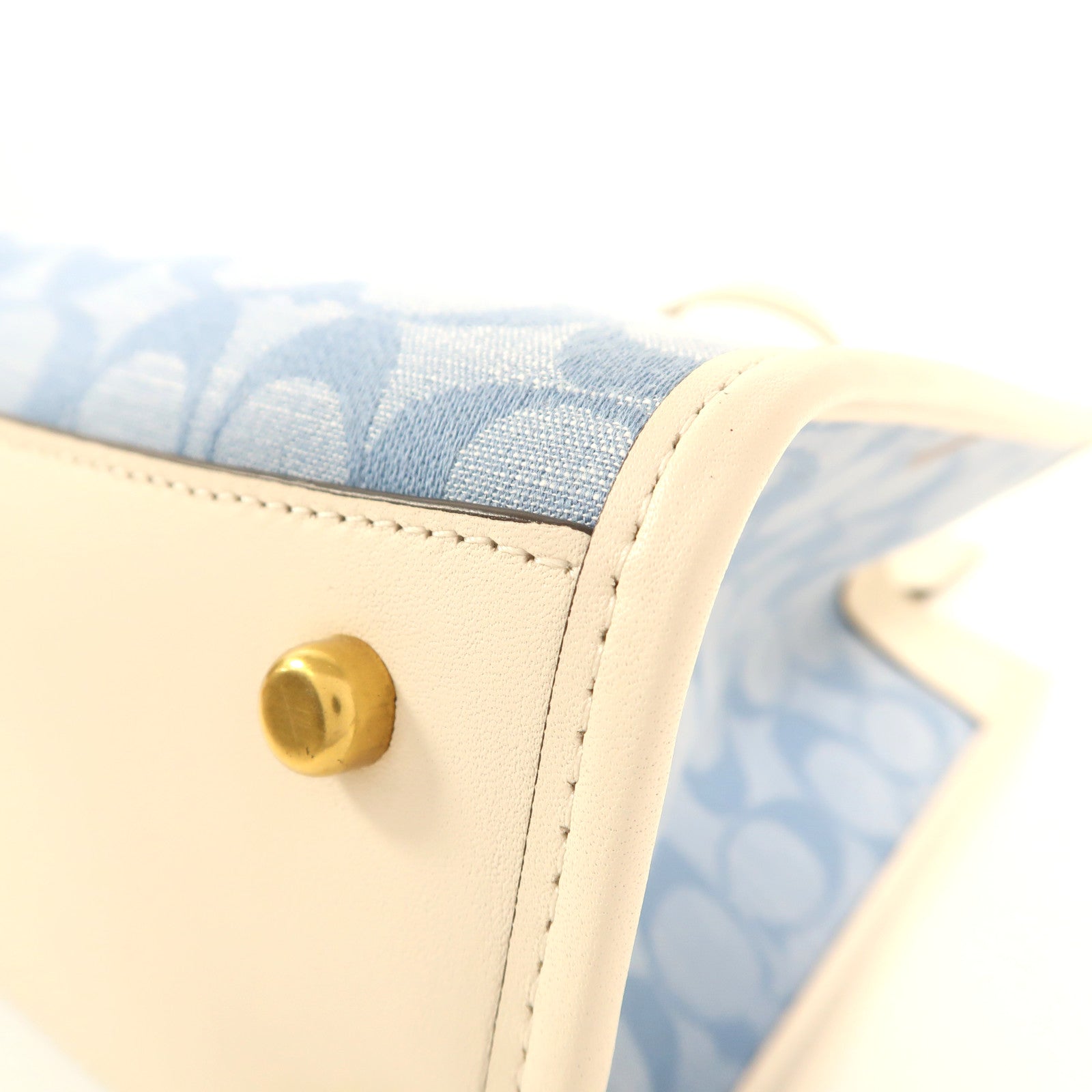 COACH 帆布Field Tote金扣手挽肩背兩用袋