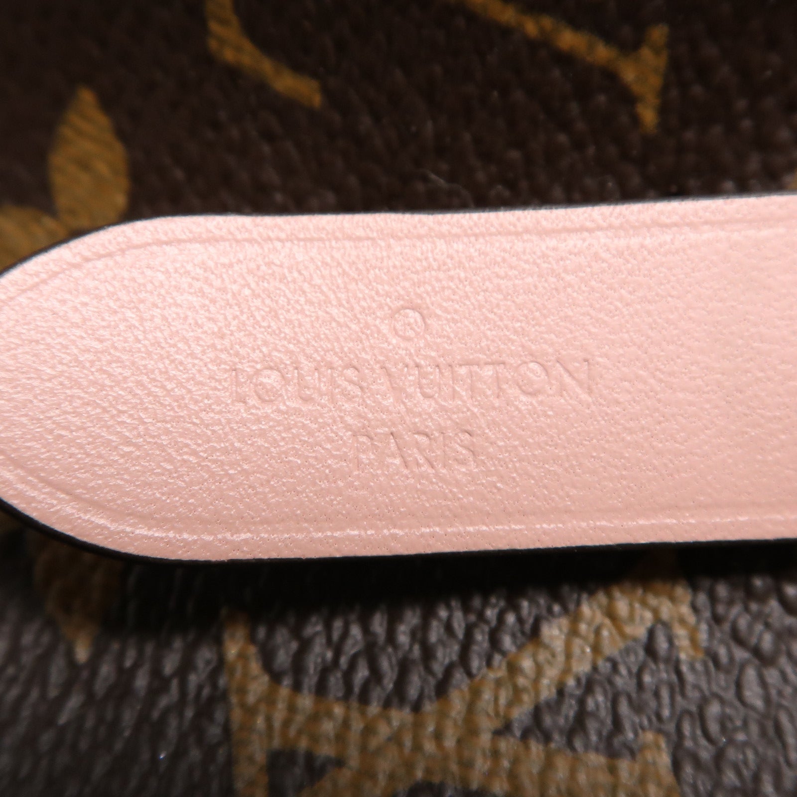 LOUIS VUITTON Monogram NeoNoe MM金扣肩背袋棕色/粉紅色
