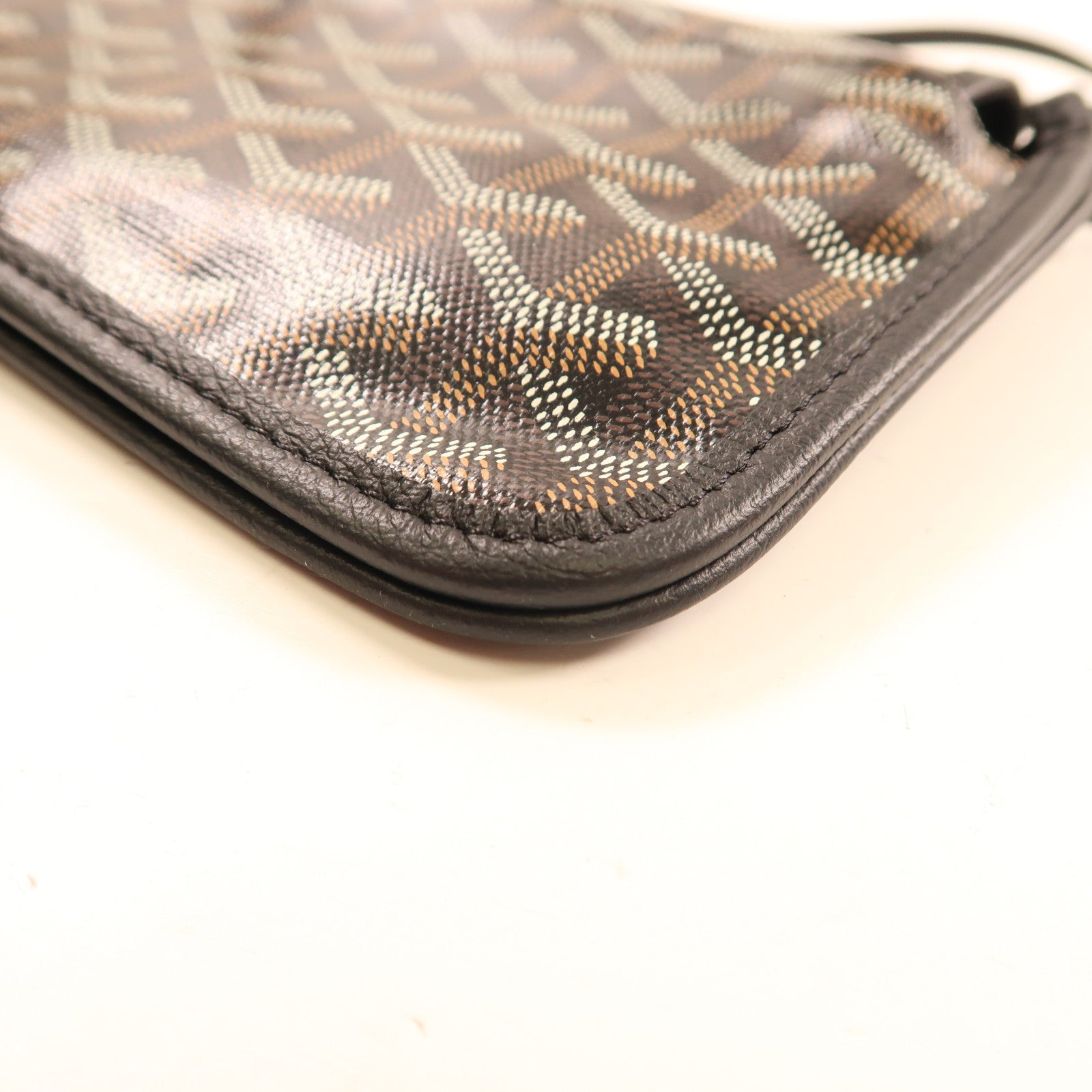 GOYARD 塗層帆布Plumet Pocket銀扣肩背袋