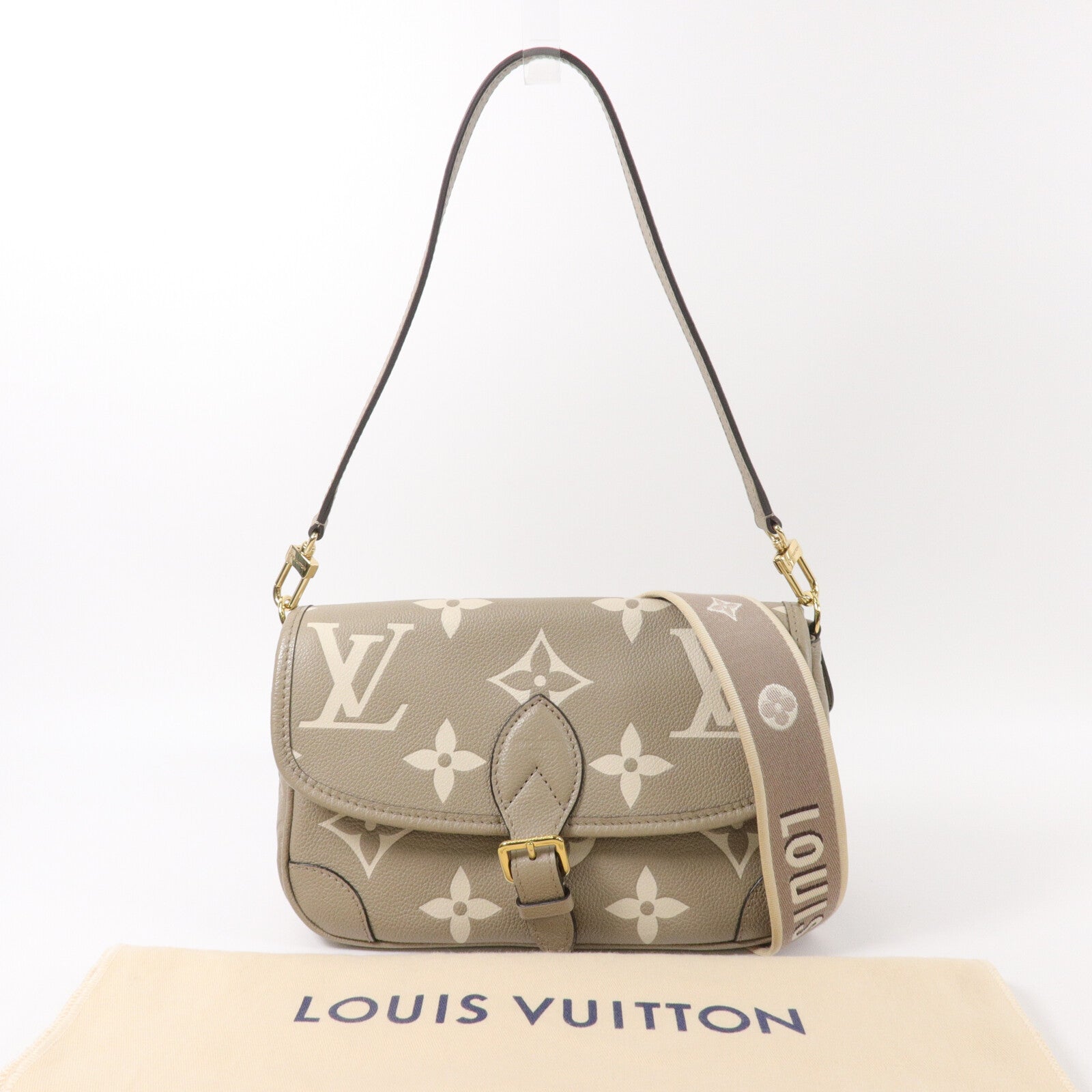 LOUIS VUITTON Monogram Empreinte Diane PM手挽肩背兩用袋