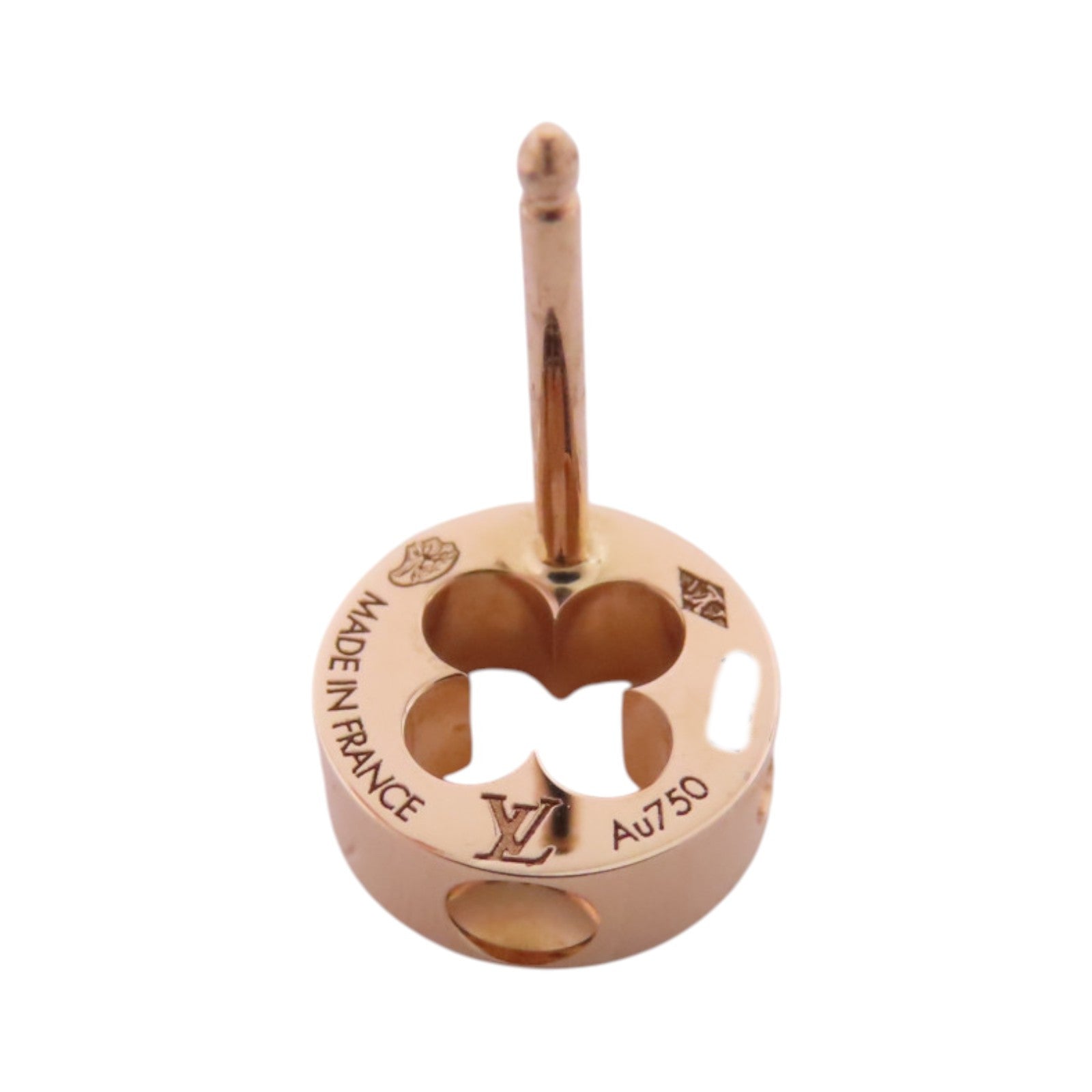 LOUIS VUITTON 18K玫瑰金Empreinte Earrings金扣耳環