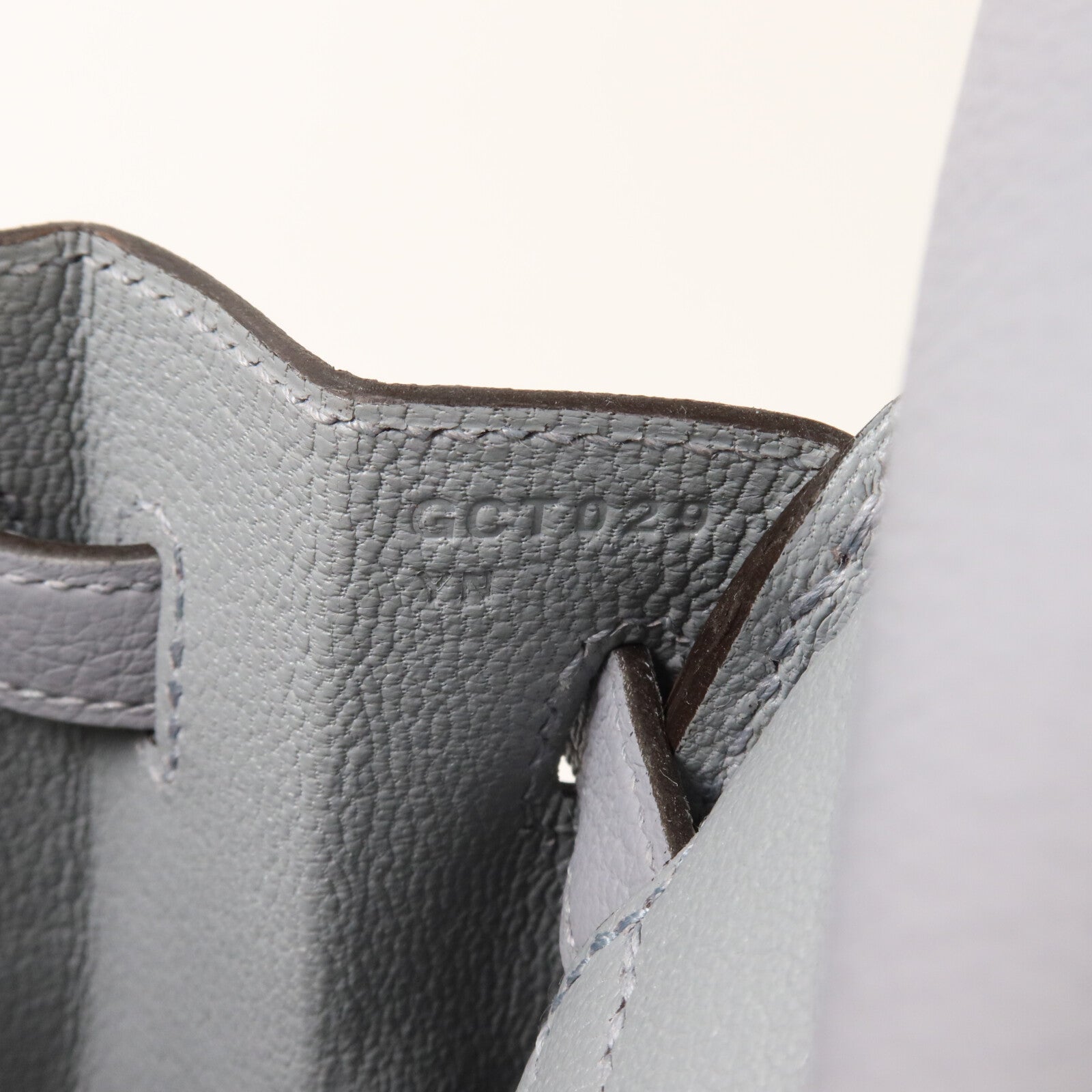 HERMES Togo皮革Birkin 25手挽袋Gris Pantin