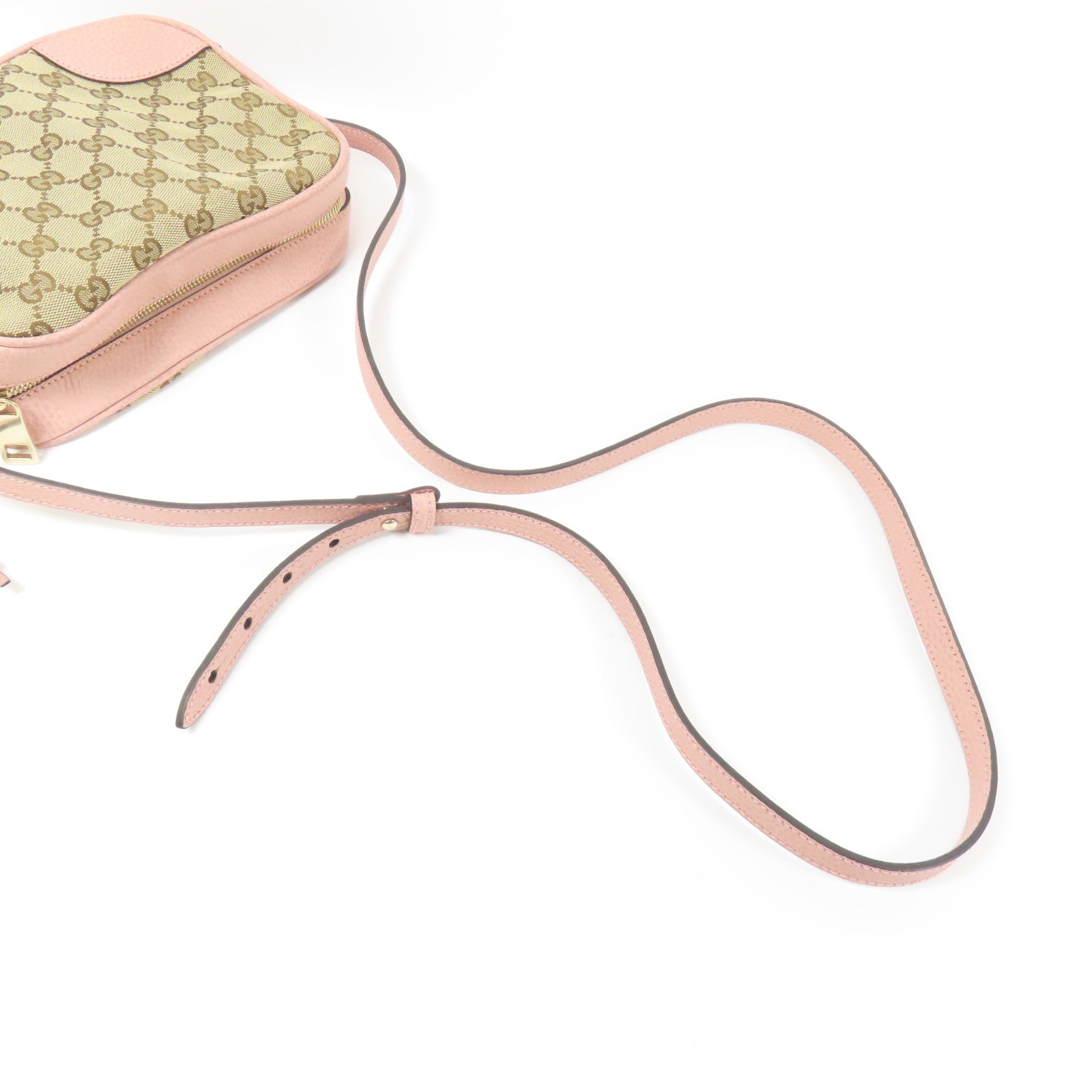 GUCCI GG Canvas Shoulder Bag金扣肩背袋