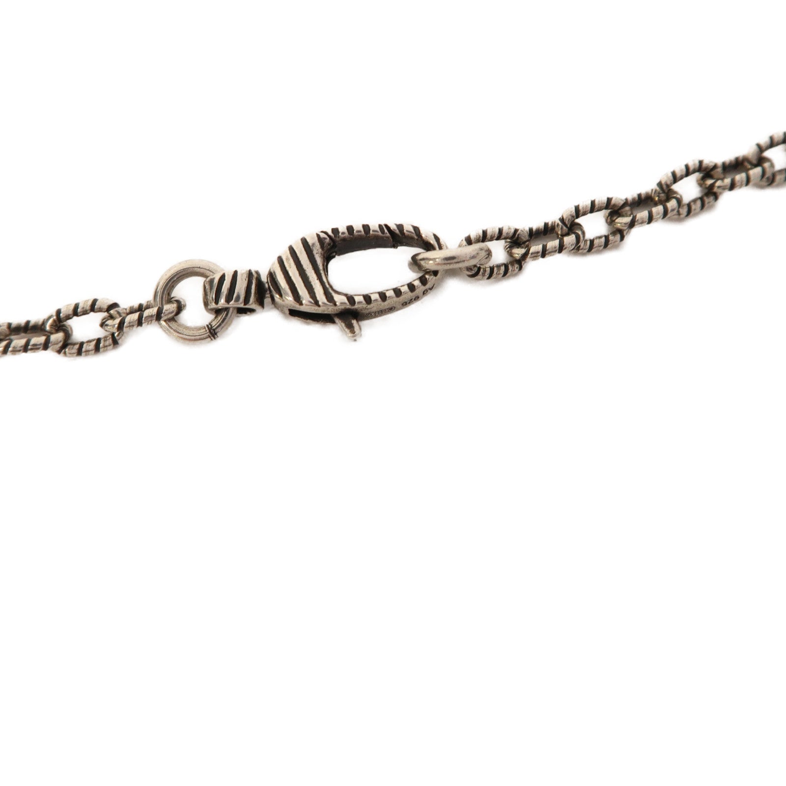 GUCCI 925純銀Interlocking Pendant Necklace項鍊銀色