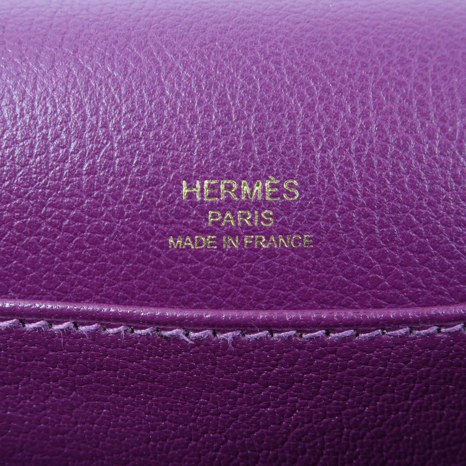 HERMES Evercolor皮革Mini Roulis金扣肩背袋Anemone