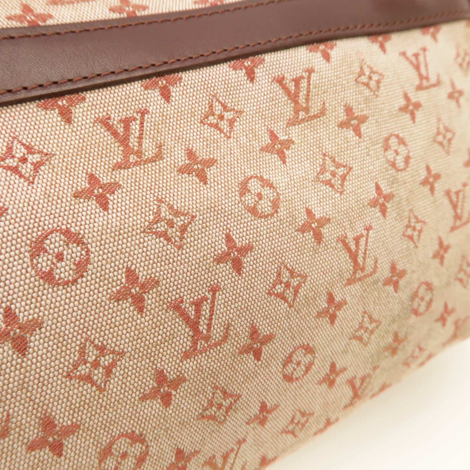 LOUIS VUITTON Monogram Mini Josephine PM金扣肩背袋粉紅色