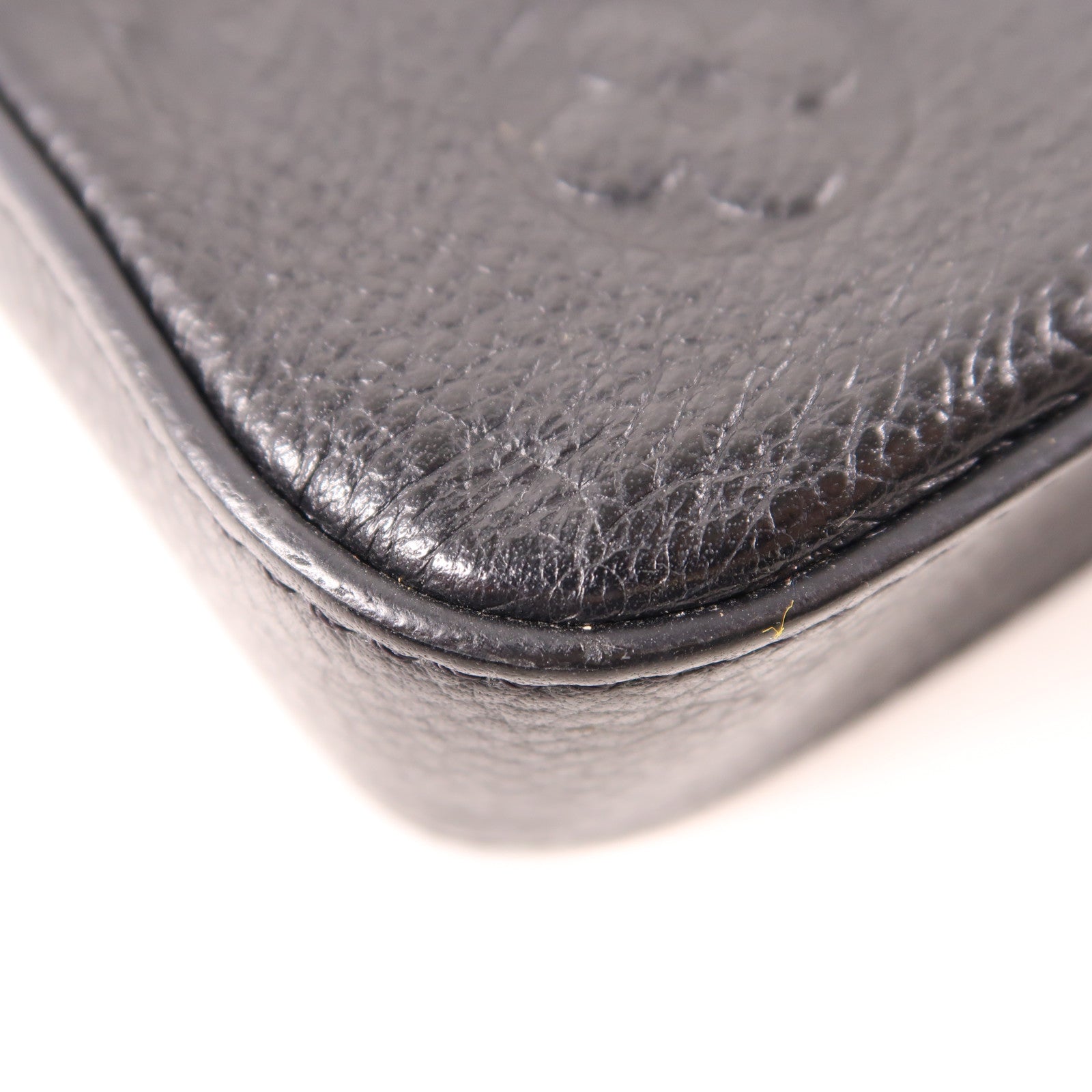 LOUIS VUITTON Monogram Empreinte Felicie Pochette 金扣鏈帶肩背袋黑色