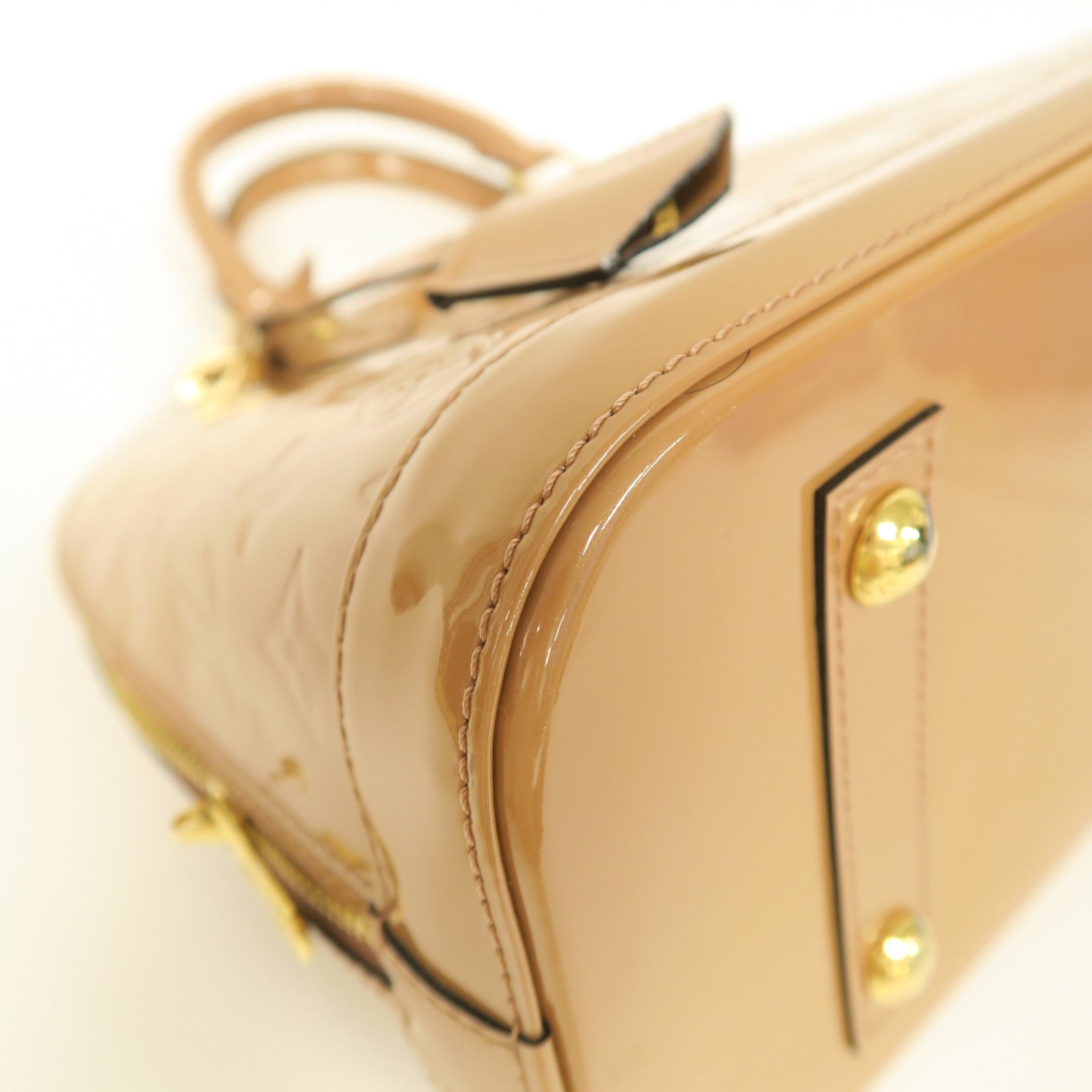 LOUIS VUITTON **【激減優惠】Vernis Alma PM金扣手挽袋啡色