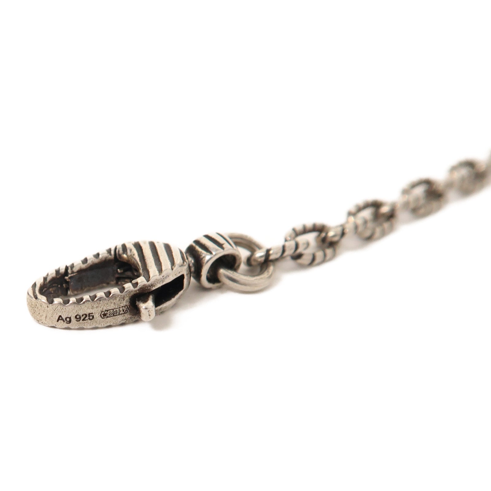 GUCCI 925純銀Interlocking Pendant Necklace項鍊銀色