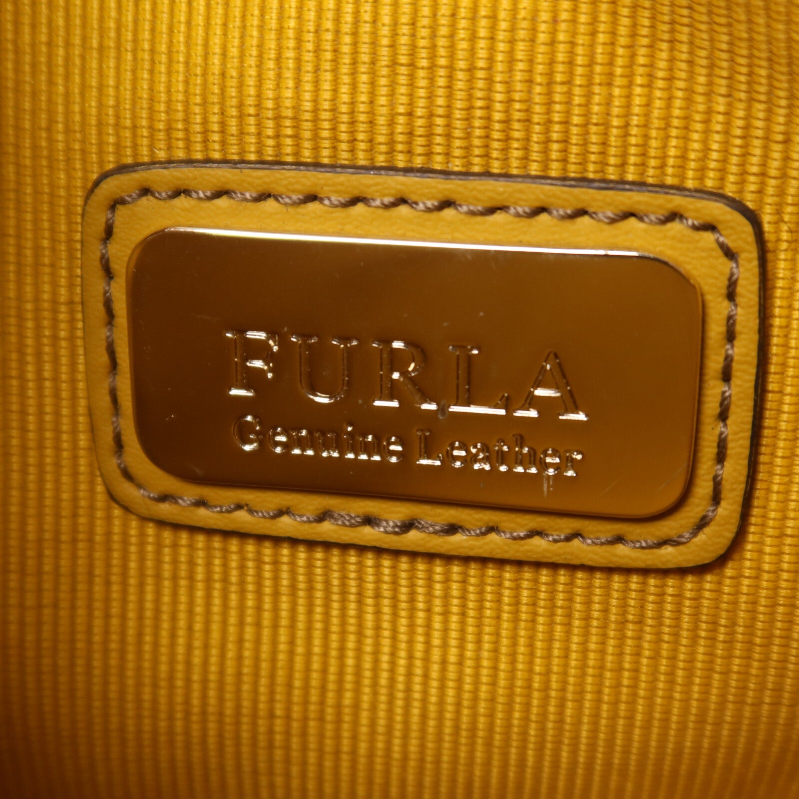 Furla 牛皮皮革Chain Shoulder鏈帶肩背袋