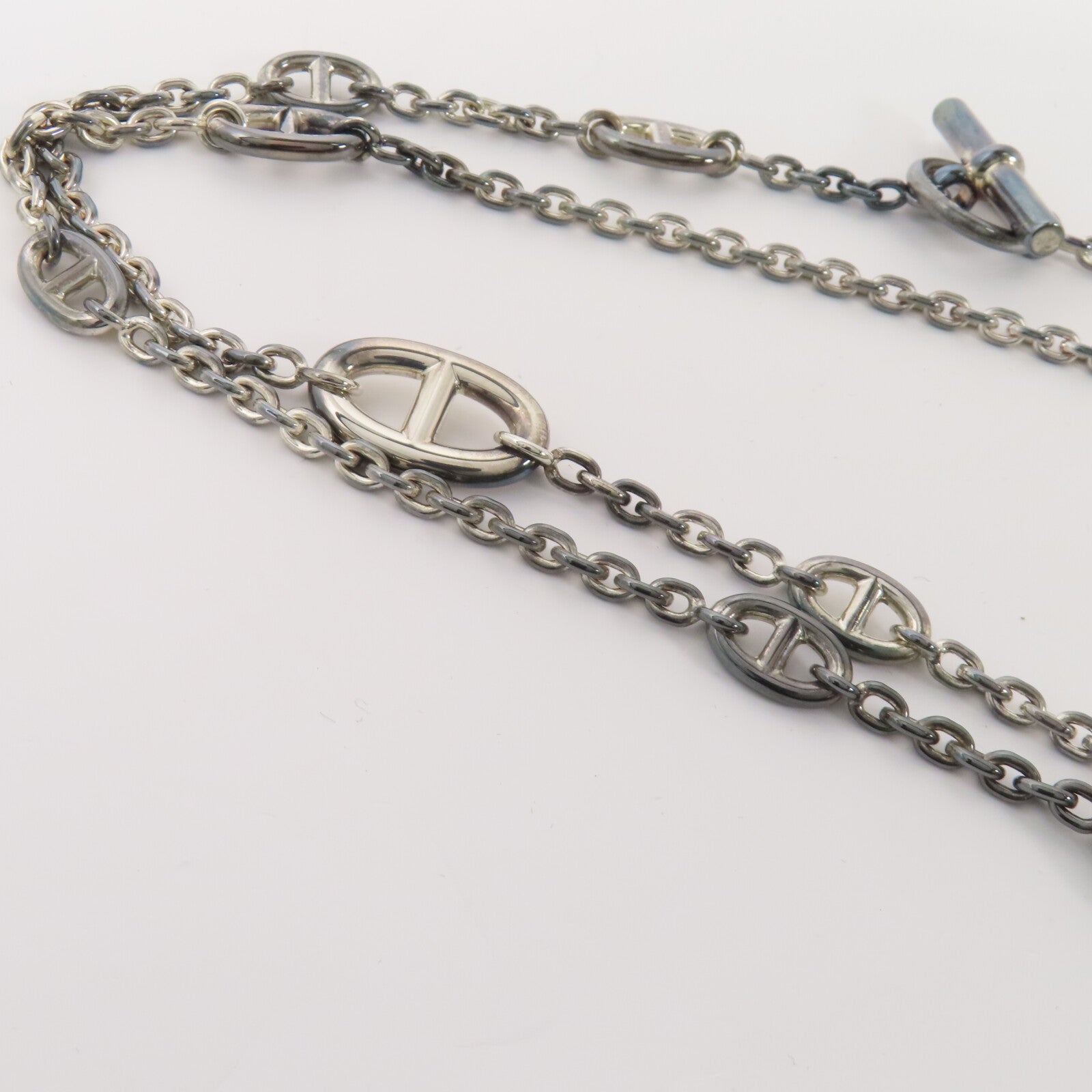 HERMES 925純銀Farandole Necklace銀扣項鏈