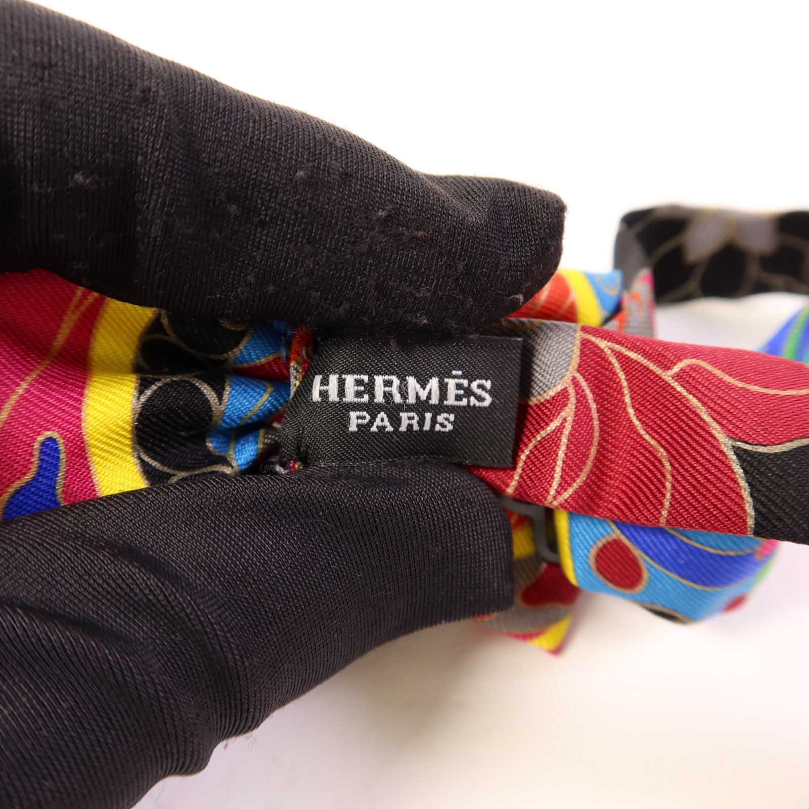 HERMES 絲質Bow Tie領結