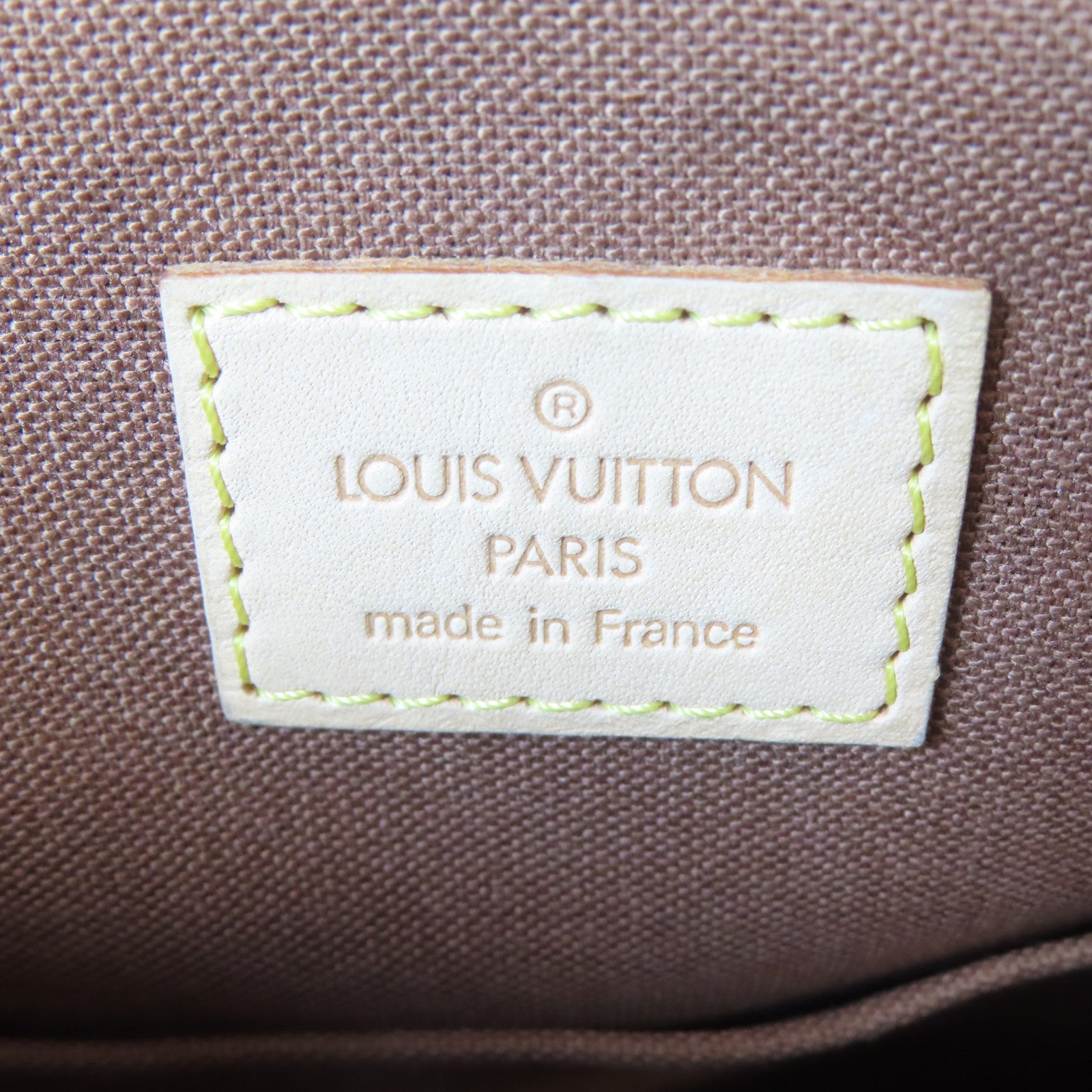LOUIS VUITTON Monogram Batignolles金扣手挽袋啡色