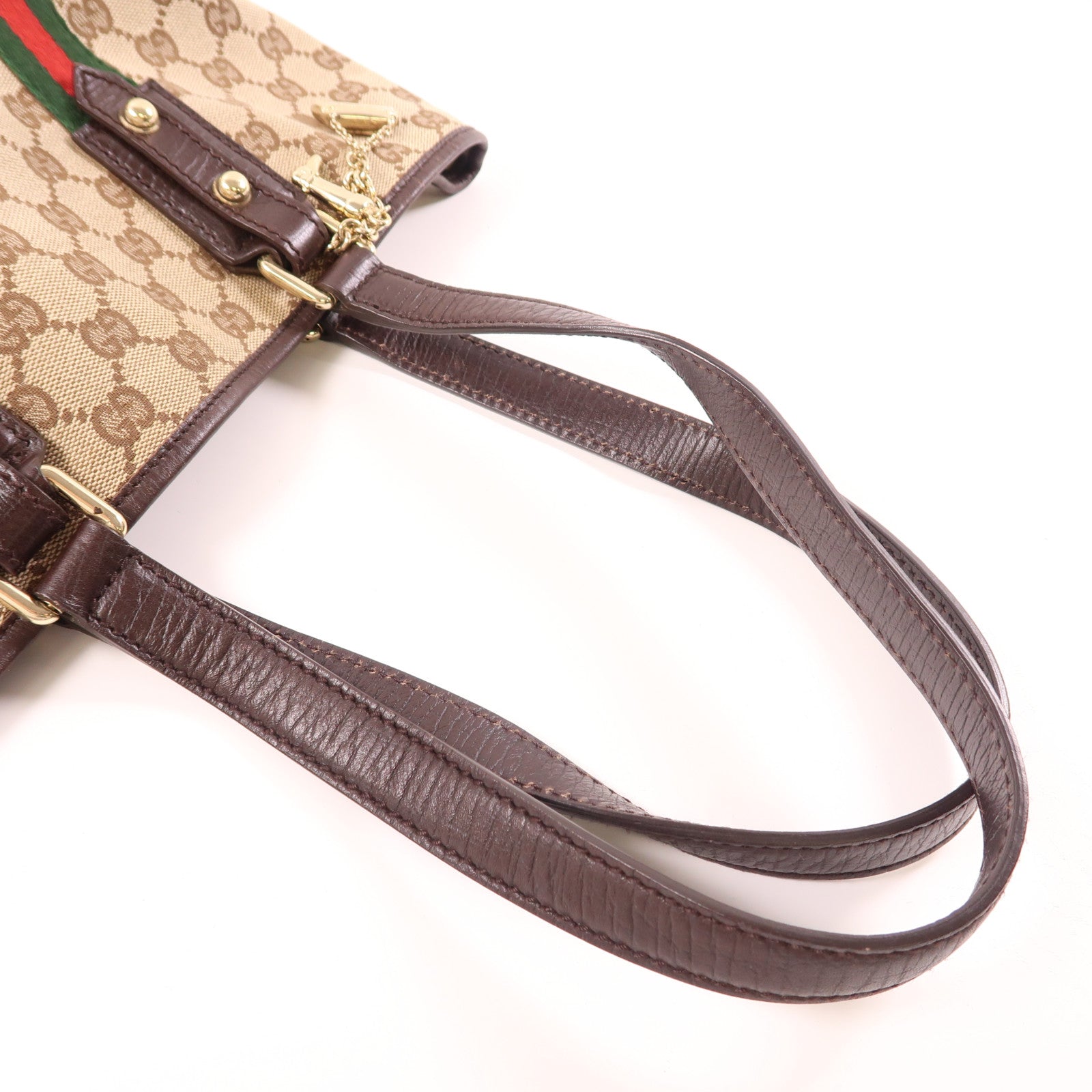 GUCCI 帆布Shoulder Tote金扣肩背袋/手挽袋