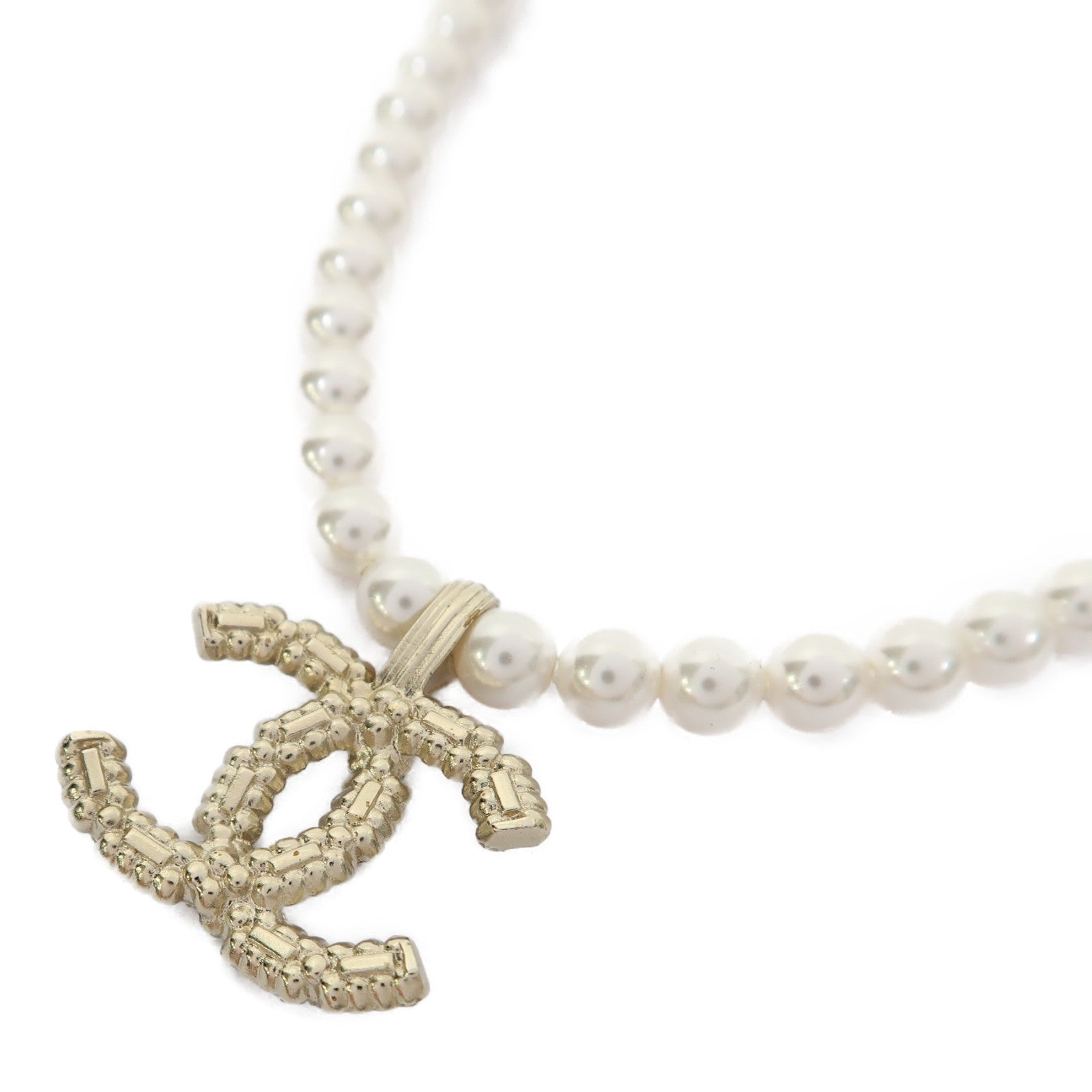 CHANEL PVC/金屬Necklace項鍊金色