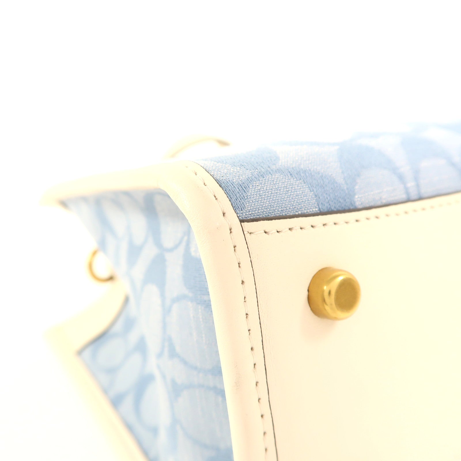 COACH 帆布Field Tote金扣手挽肩背兩用袋