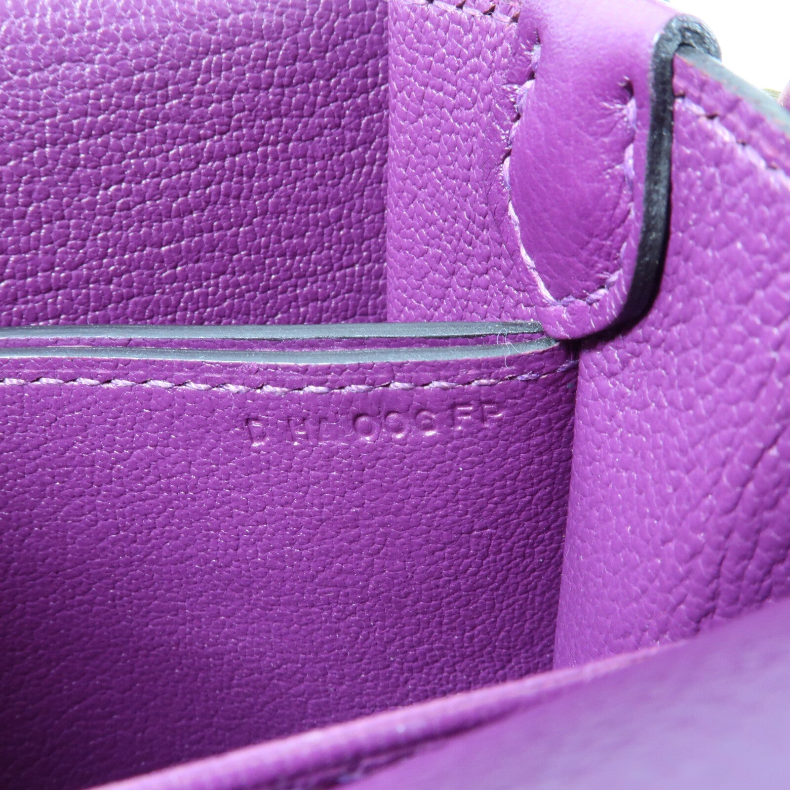 HERMES Evercolor皮革Mini Roulis金扣肩背袋Anemone