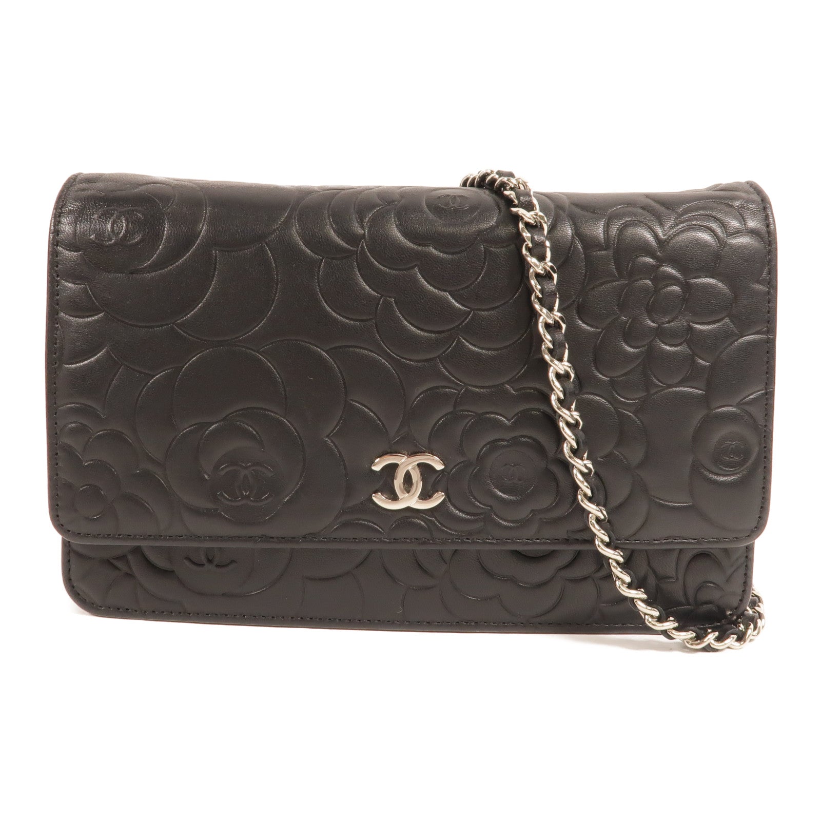 CHANEL 羊皮皮革WOC Wallet On Chain鏈帶肩背袋