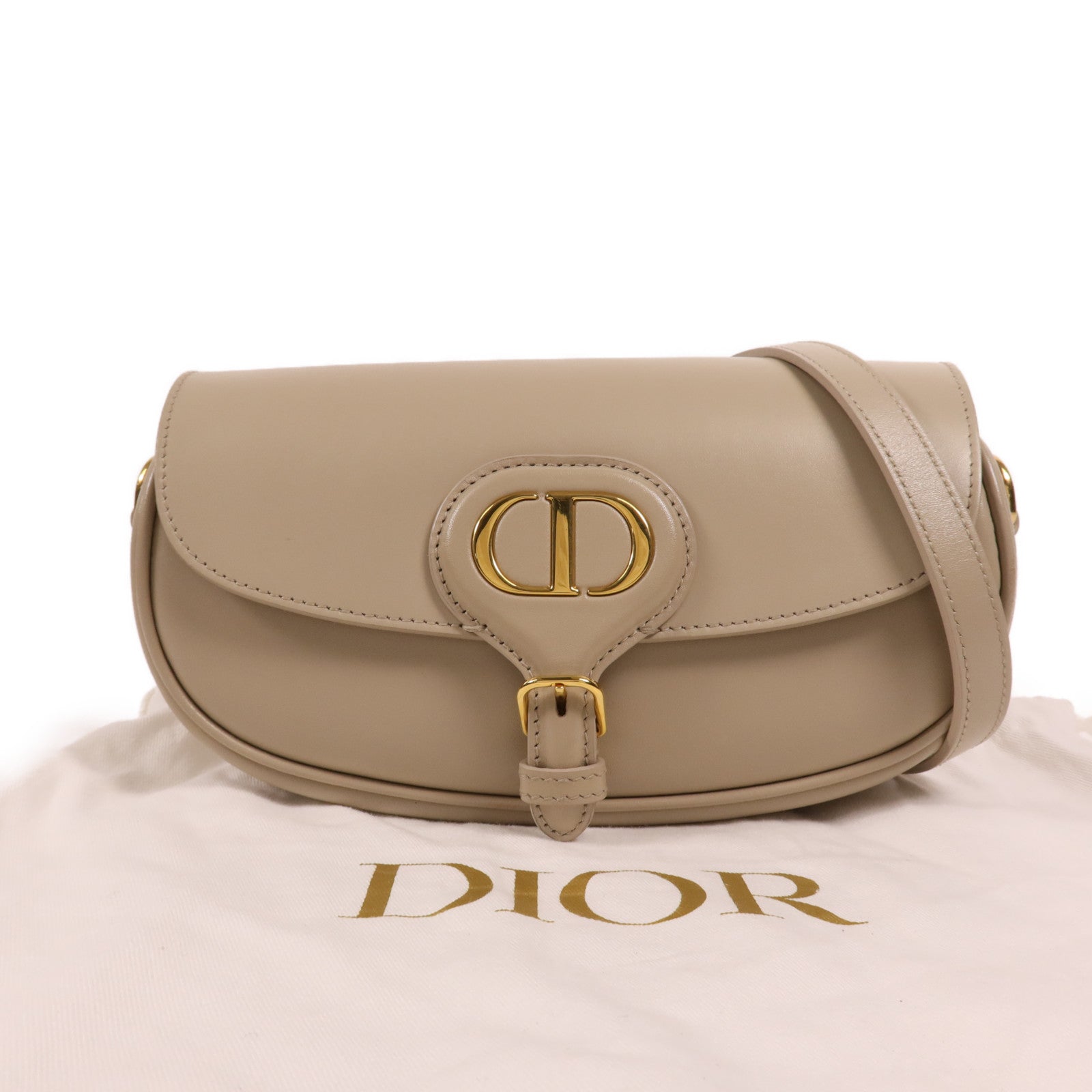 Dior 牛皮皮革Bobby East West金扣肩背袋