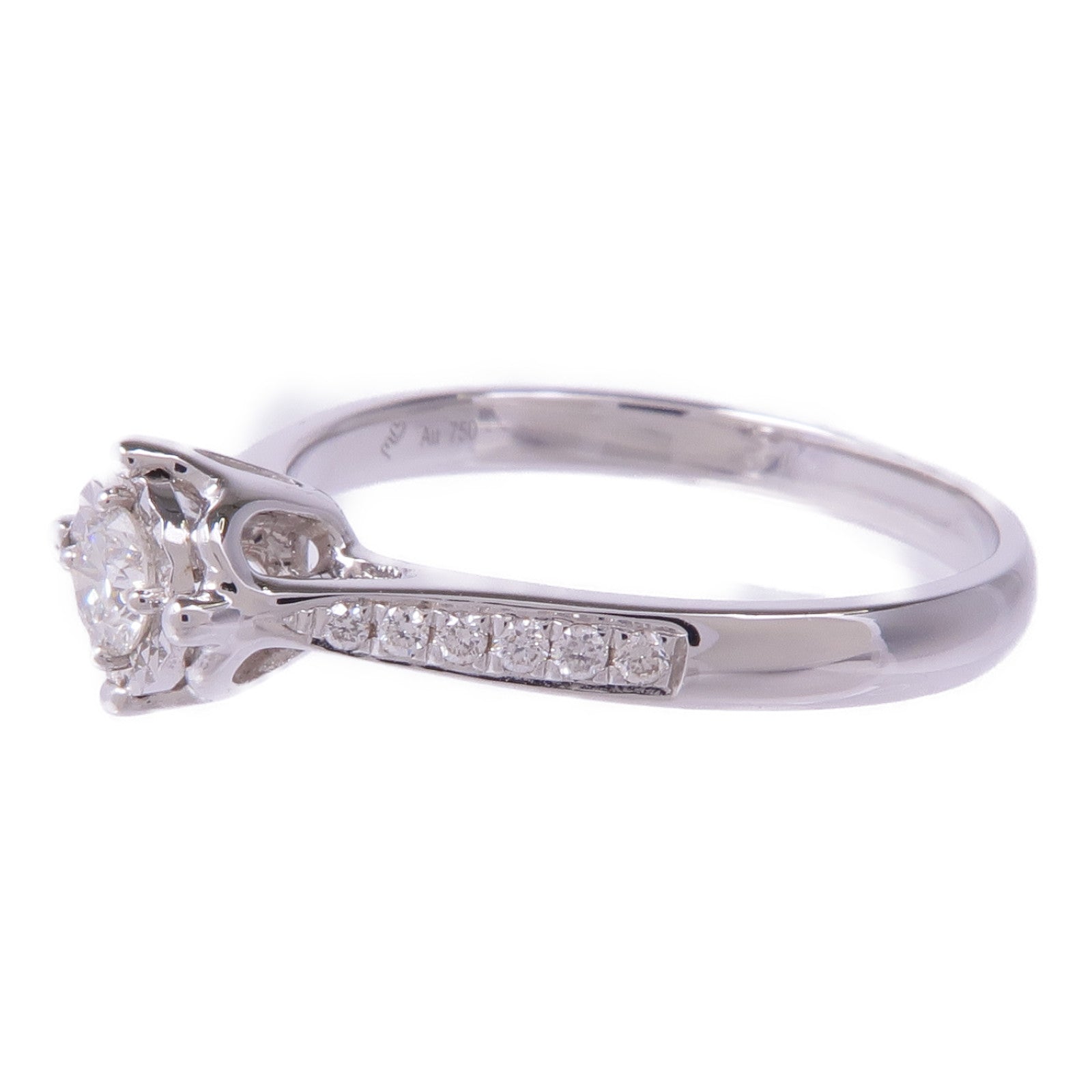 JEWELRY 【激減優惠】18K白金Diamond Ring鑽石戒指US#6.5