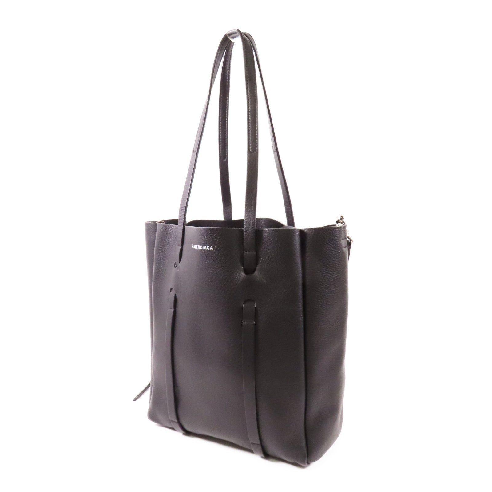 BALENCIAGA 牛皮皮革2 Way Shoulder銀扣手挽肩背兩用袋