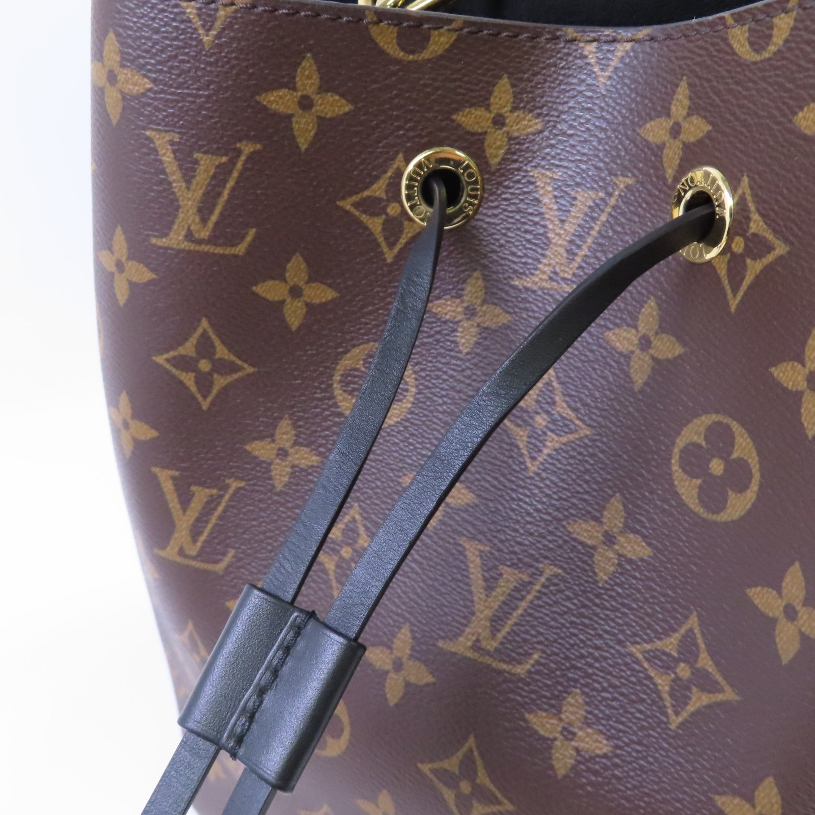 LOUIS VUITTON Monogram Neo Noe MM Shoulder Bag金扣肩背袋啡色
