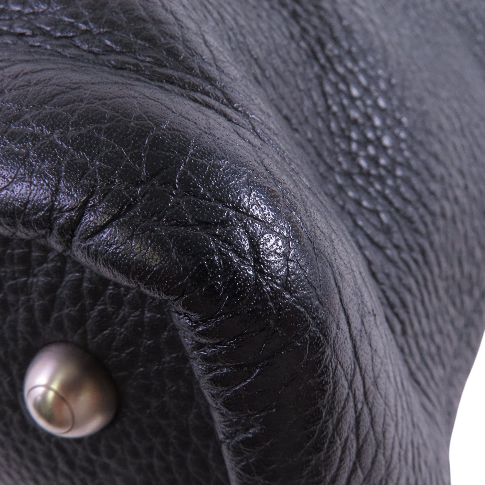 TOD'S 牛皮皮革Hand Bag銀扣手挽袋