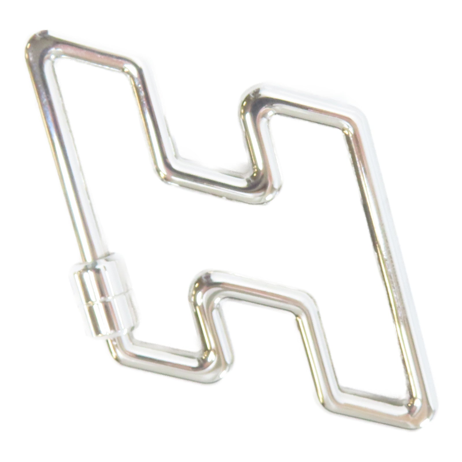HERMES 金屬H Too Speed Key Ring鑰匙圈銀色