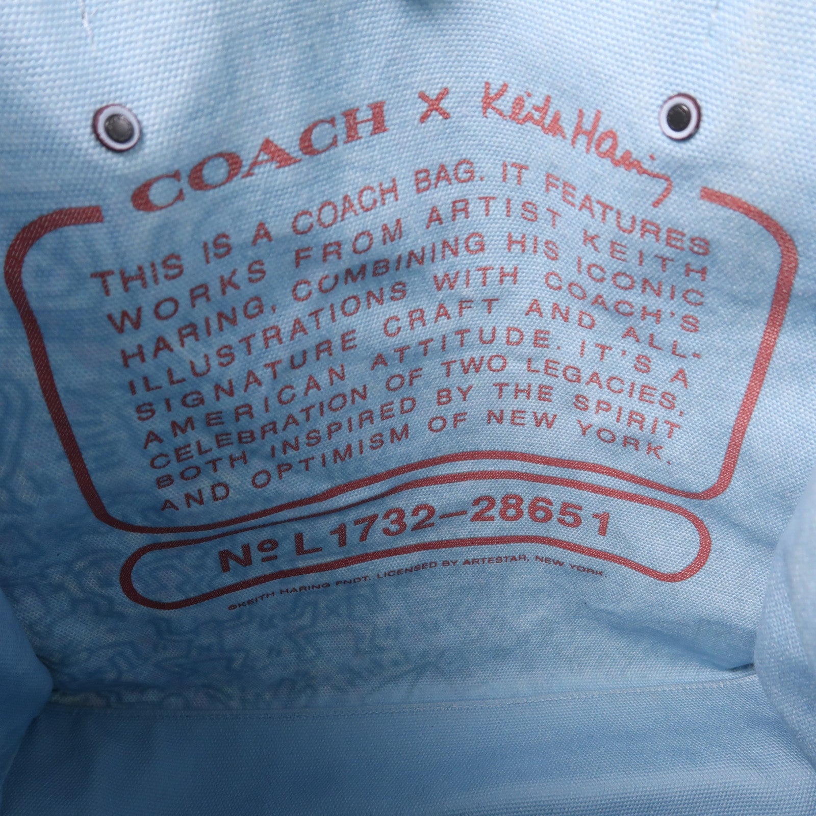 COACH Shoulder Bag 28651 Canvas Blue/Purple