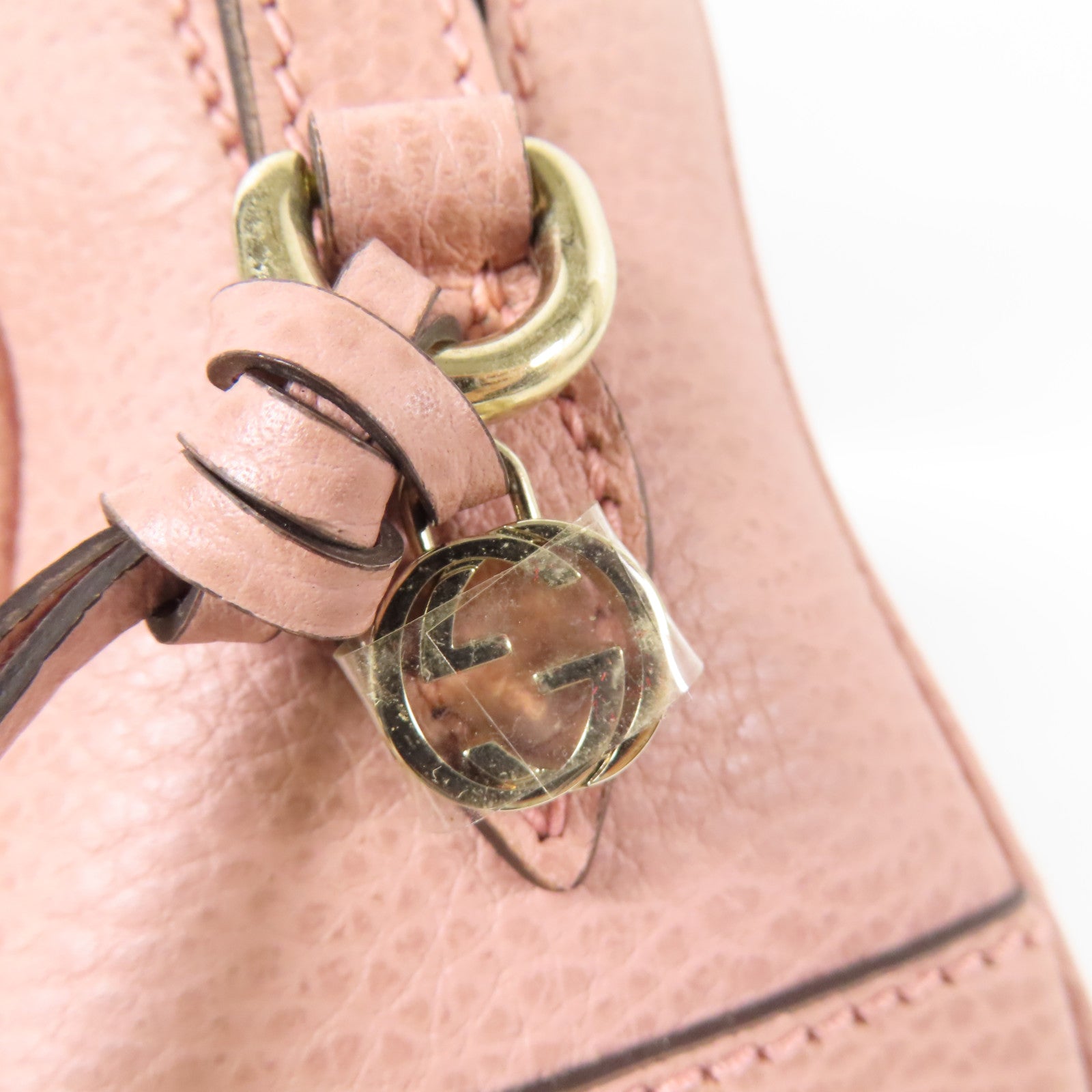 GUCCI GG Canvas Shoulder Bag金扣肩背袋