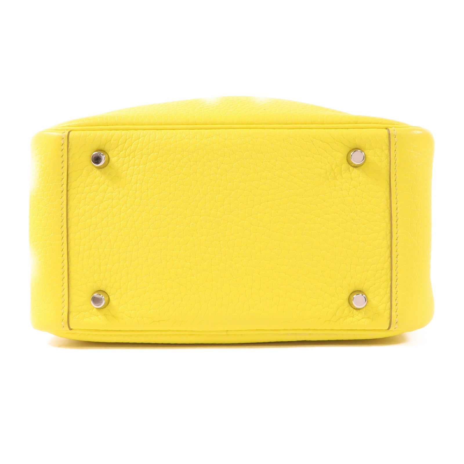 HERMES Clemence皮革Mini Lindy銀扣手挽肩背兩用袋