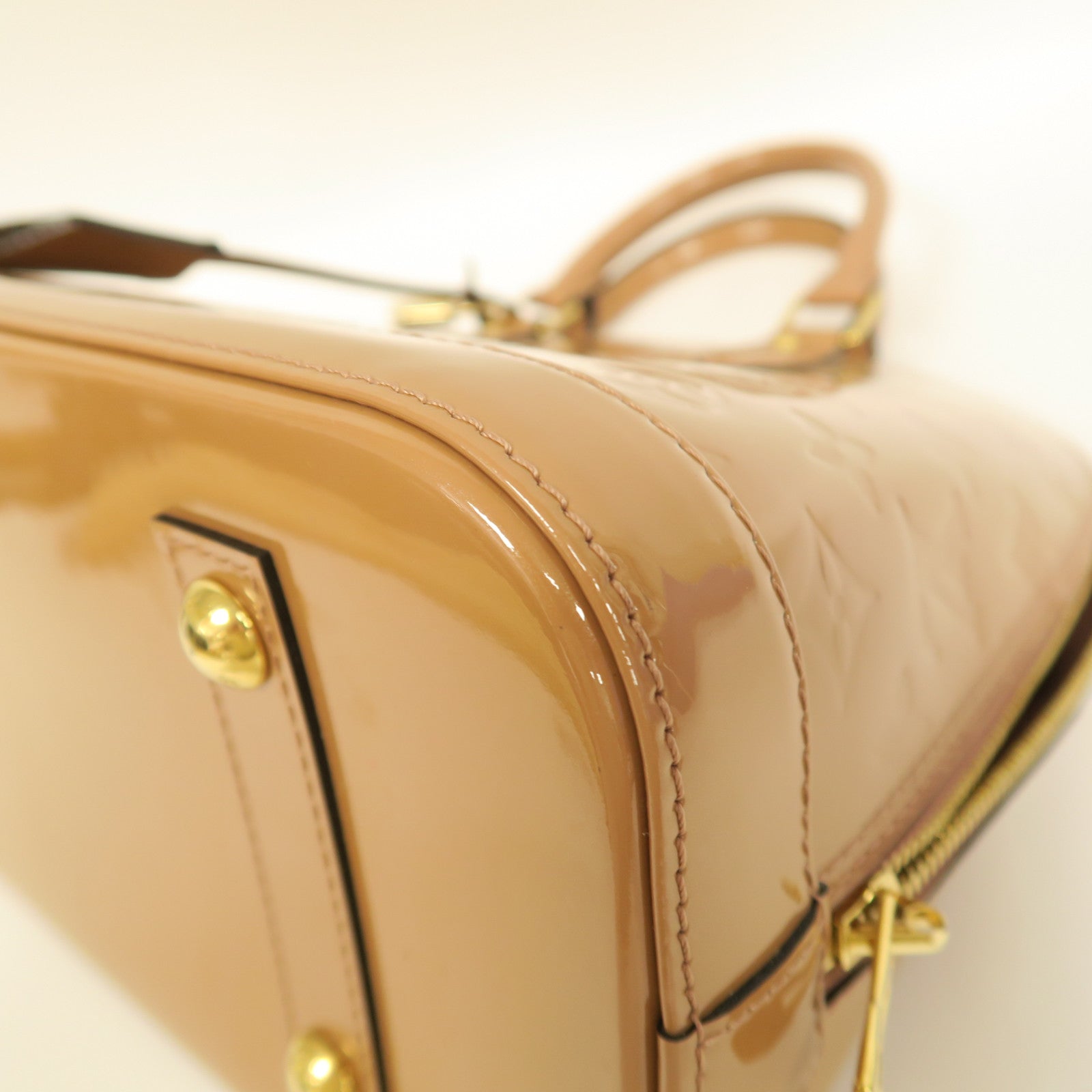 LOUIS VUITTON **【激減優惠】Vernis Alma PM金扣手挽袋啡色