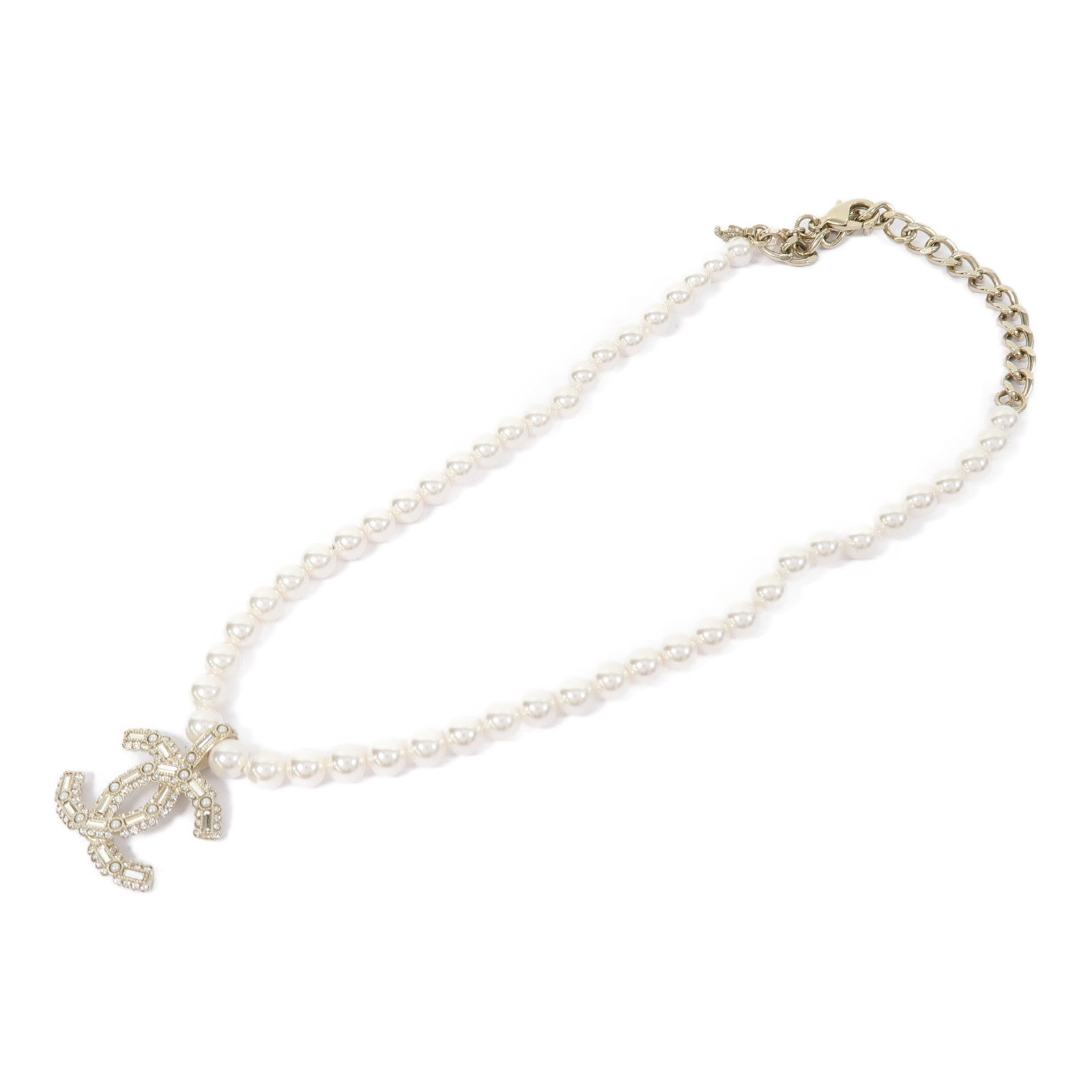 CHANEL PVC/金屬Necklace項鍊金色