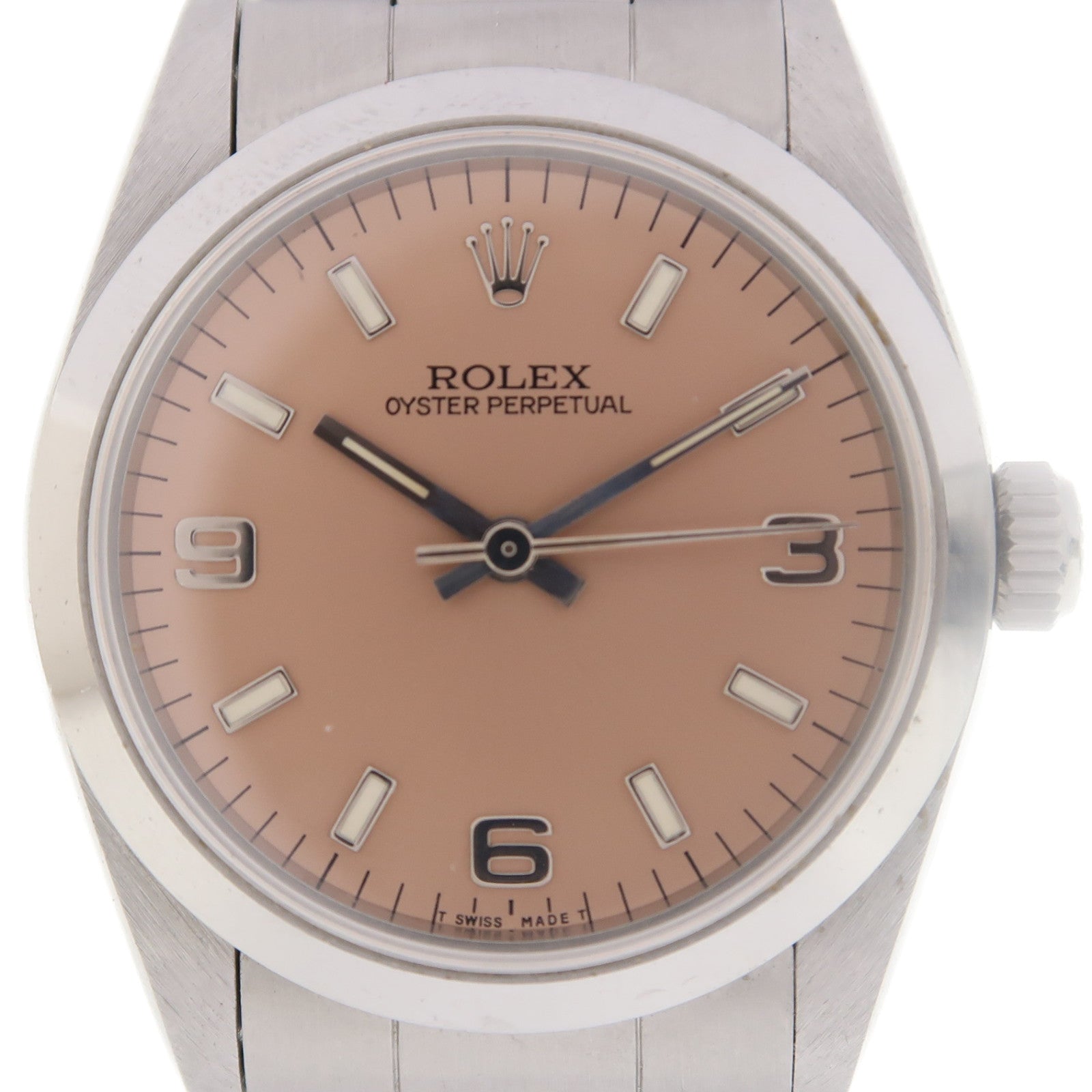 ROLEX Oyster Perpetual 31mm不鏽鋼手錶自動機芯粉紅色