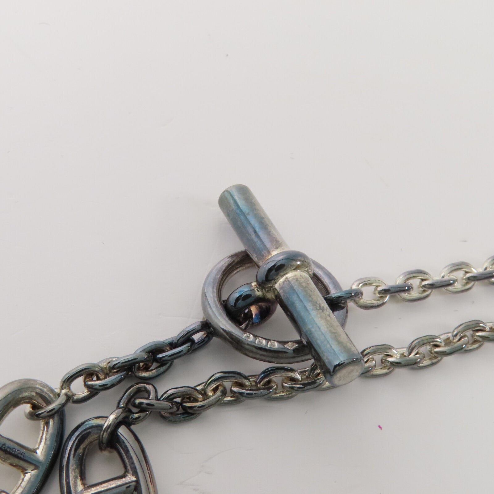 HERMES 925純銀Farandole Necklace銀扣項鏈