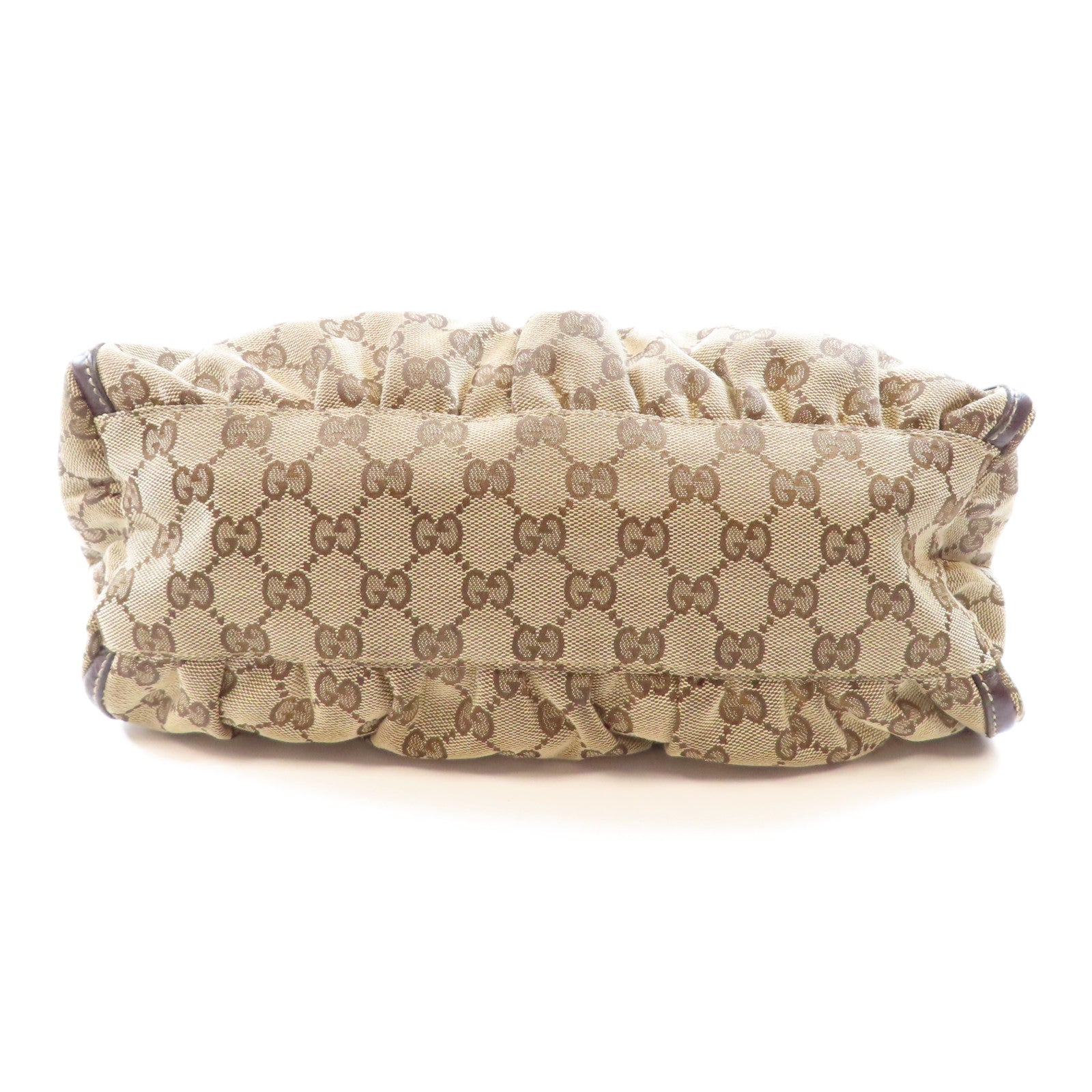 GUCCI GG GHW Abbey Shoulder Bag 190526 Canvas Brown