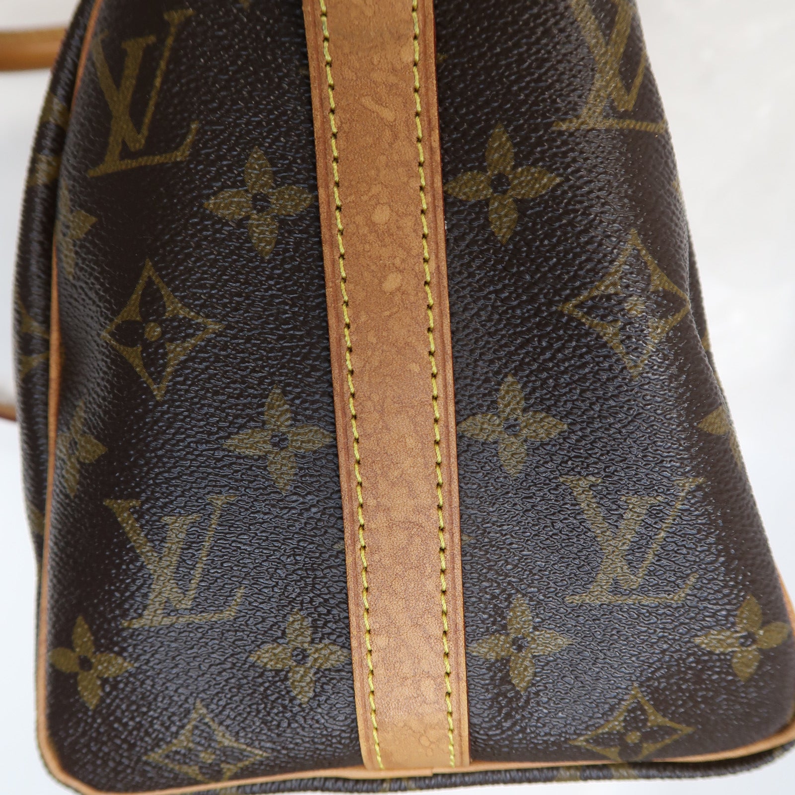 LOUIS VUITTON Monogram Speedy 25金扣手挽肩背兩用袋啡色