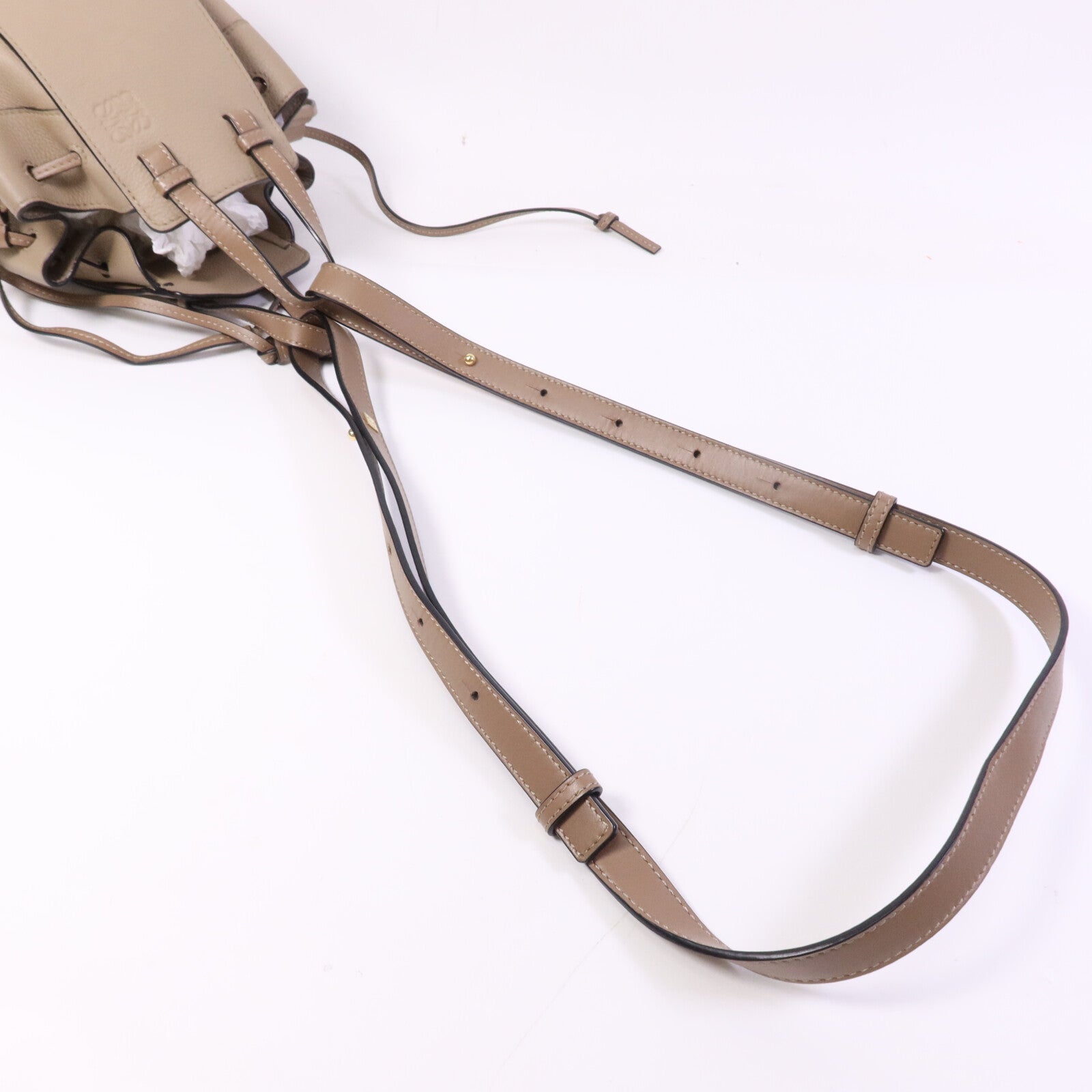 LOEWE 牛皮皮革Hammock Mini金扣手挽肩背兩用袋