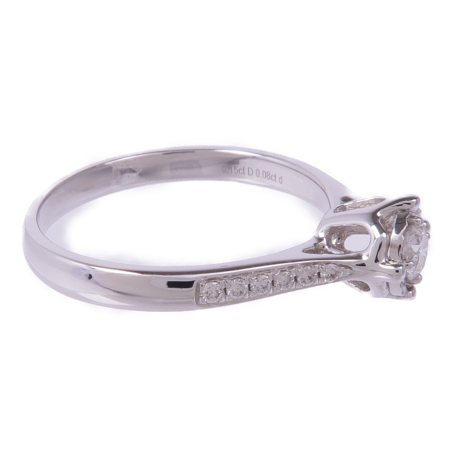 JEWELRY 【激減優惠】18K白金Diamond Ring鑽石戒指US#6.5