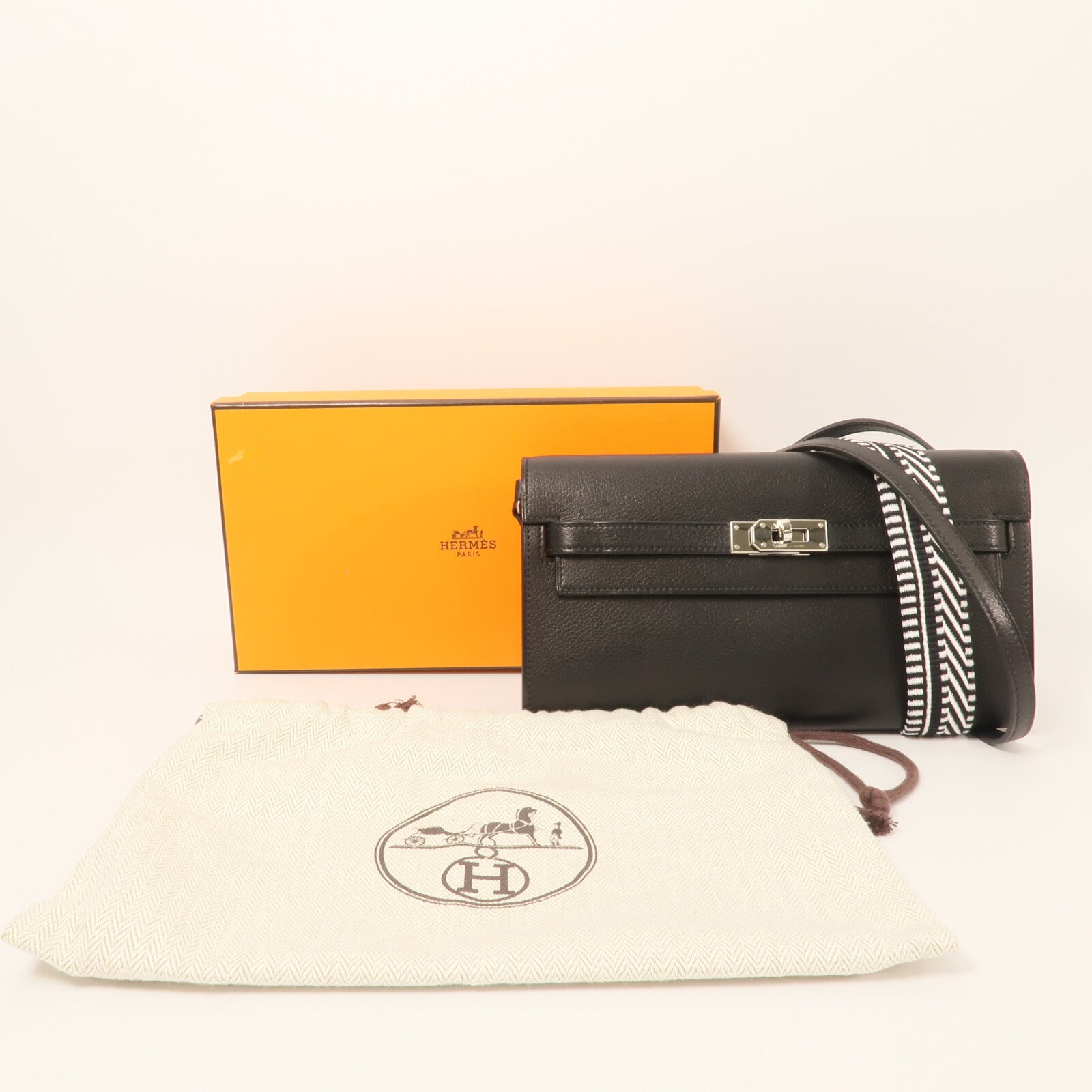 HERMES Evercolor皮革Kelly To Go Wallet肩背袋