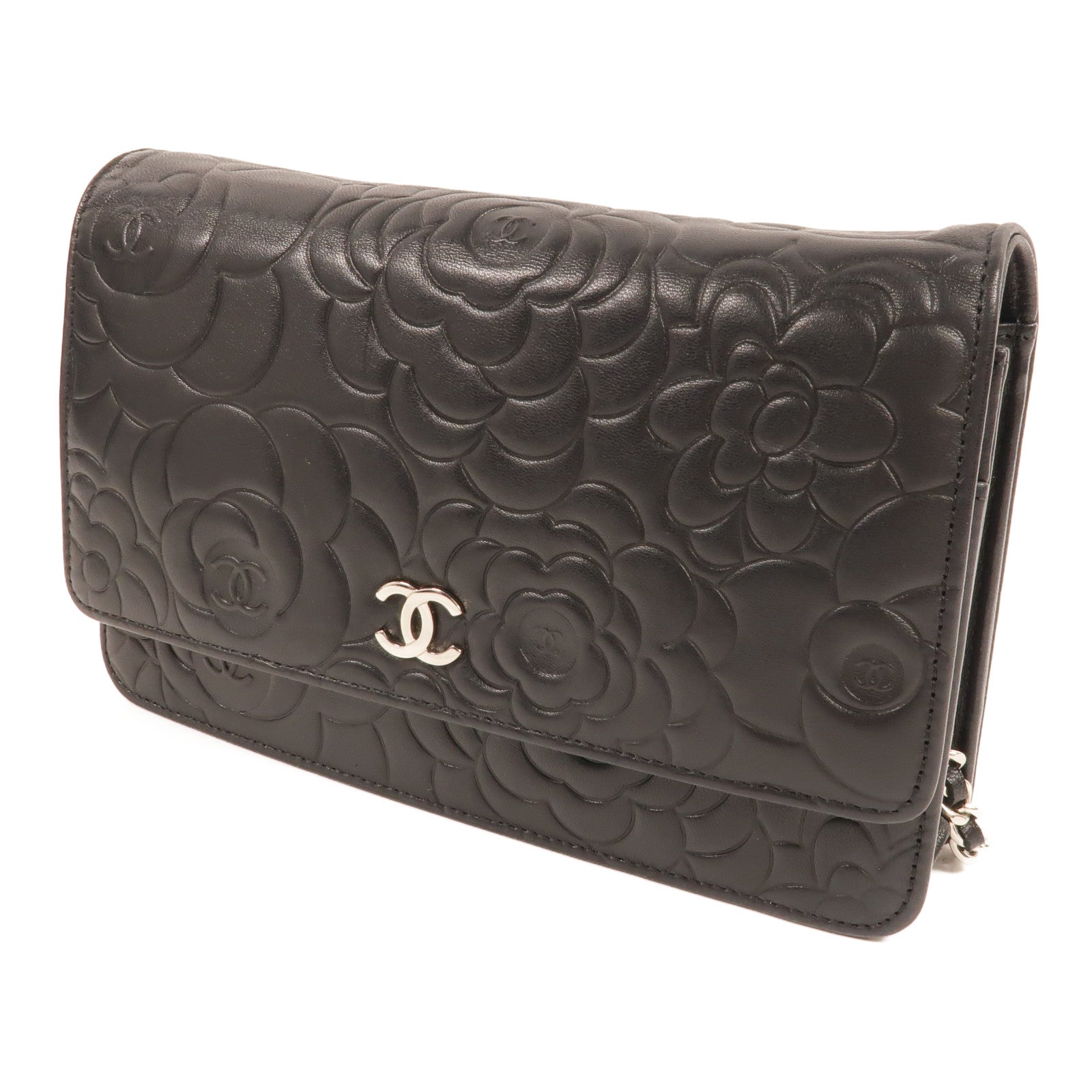 CHANEL 羊皮皮革WOC Wallet On Chain鏈帶肩背袋