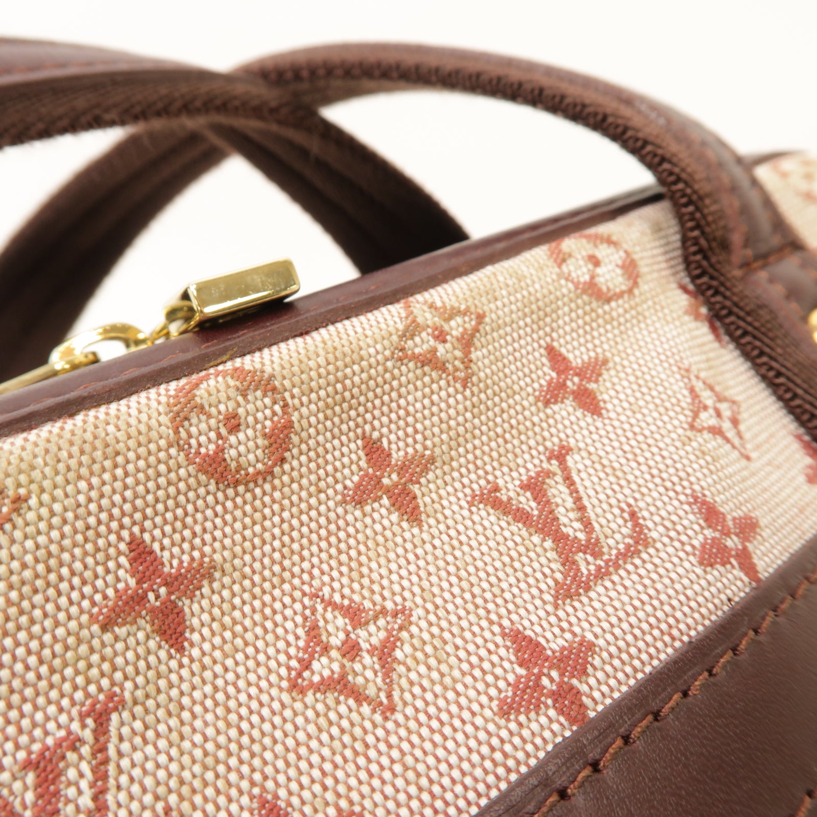 LOUIS VUITTON Monogram Mini Josephine PM金扣肩背袋粉紅色