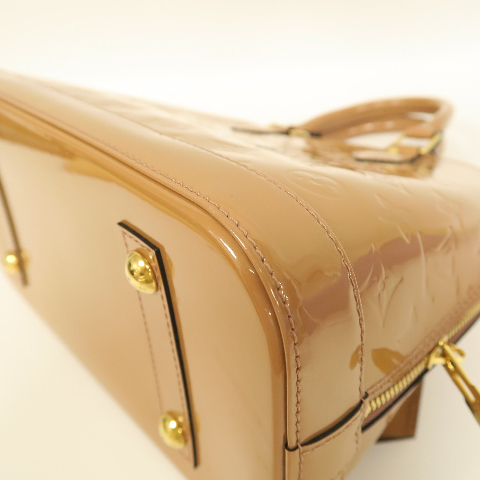 LOUIS VUITTON **【激減優惠】Vernis Alma PM金扣手挽袋啡色